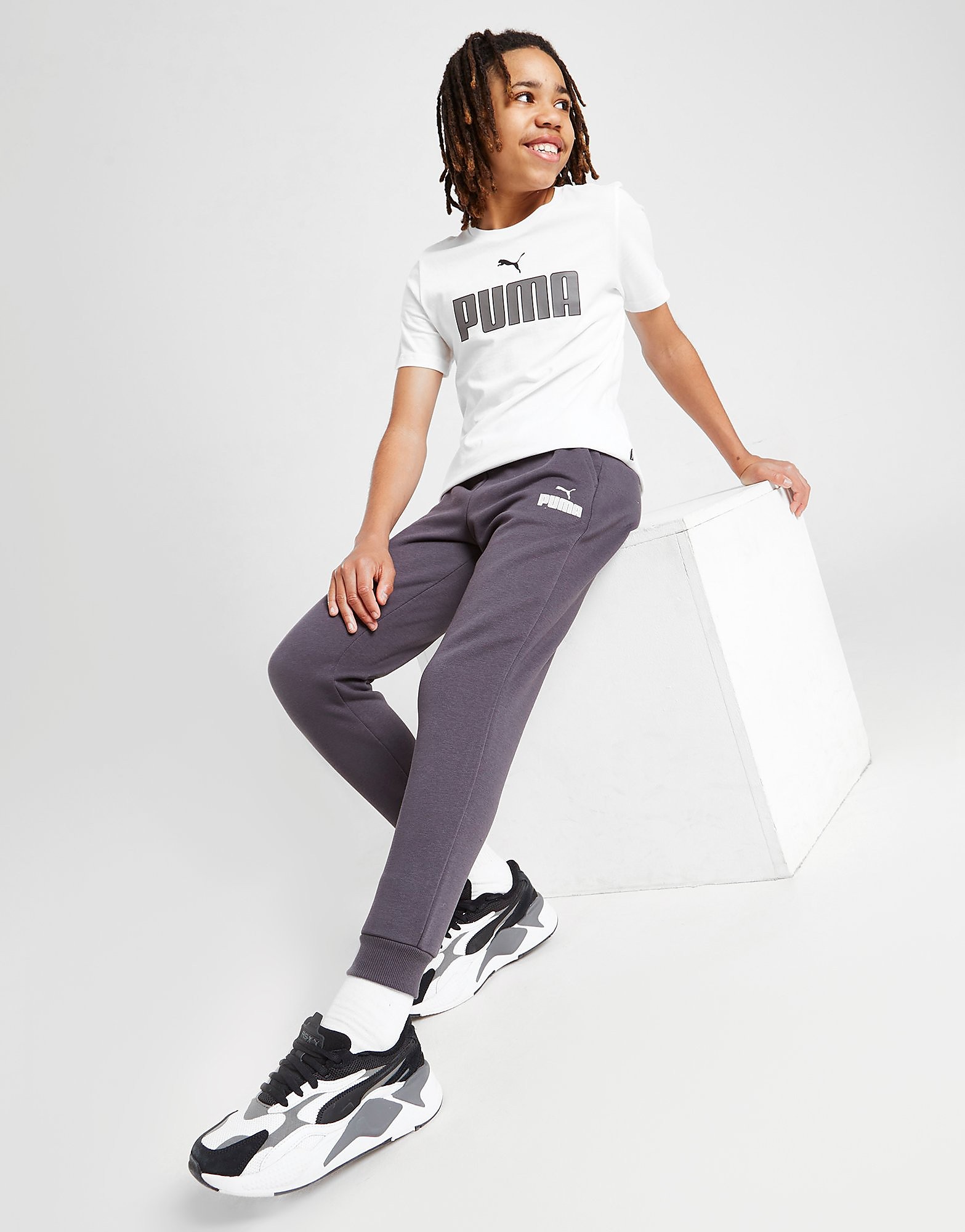 

Puma Core Logo Joggers Junior - Grey - Kids, Grey