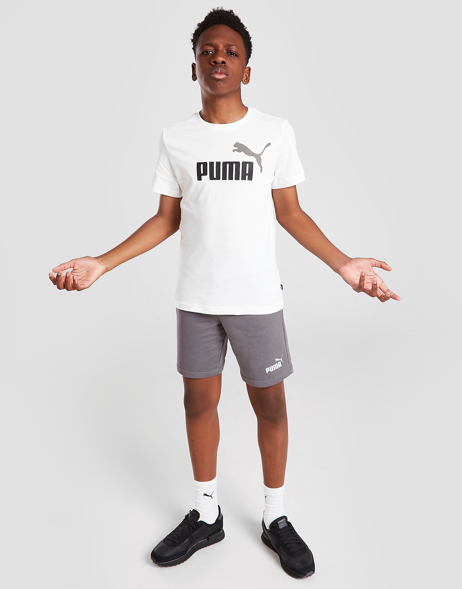 

Puma T-Shirt/Shorts Set Junior - White - Kids, White