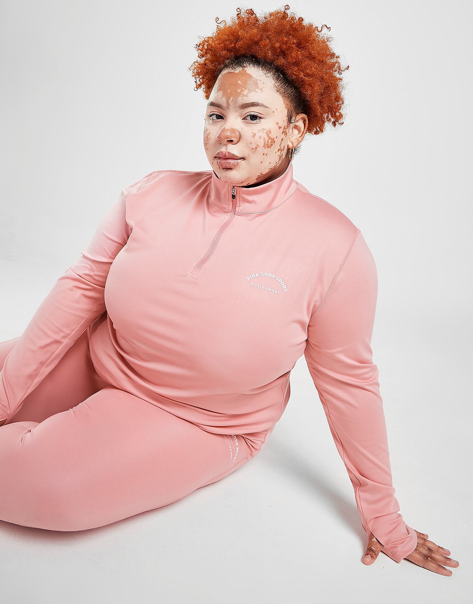 

Pink Soda Sport Flex 1/4 Zip Plus Size Top - Only at JD - Pink - Womens, Pink
