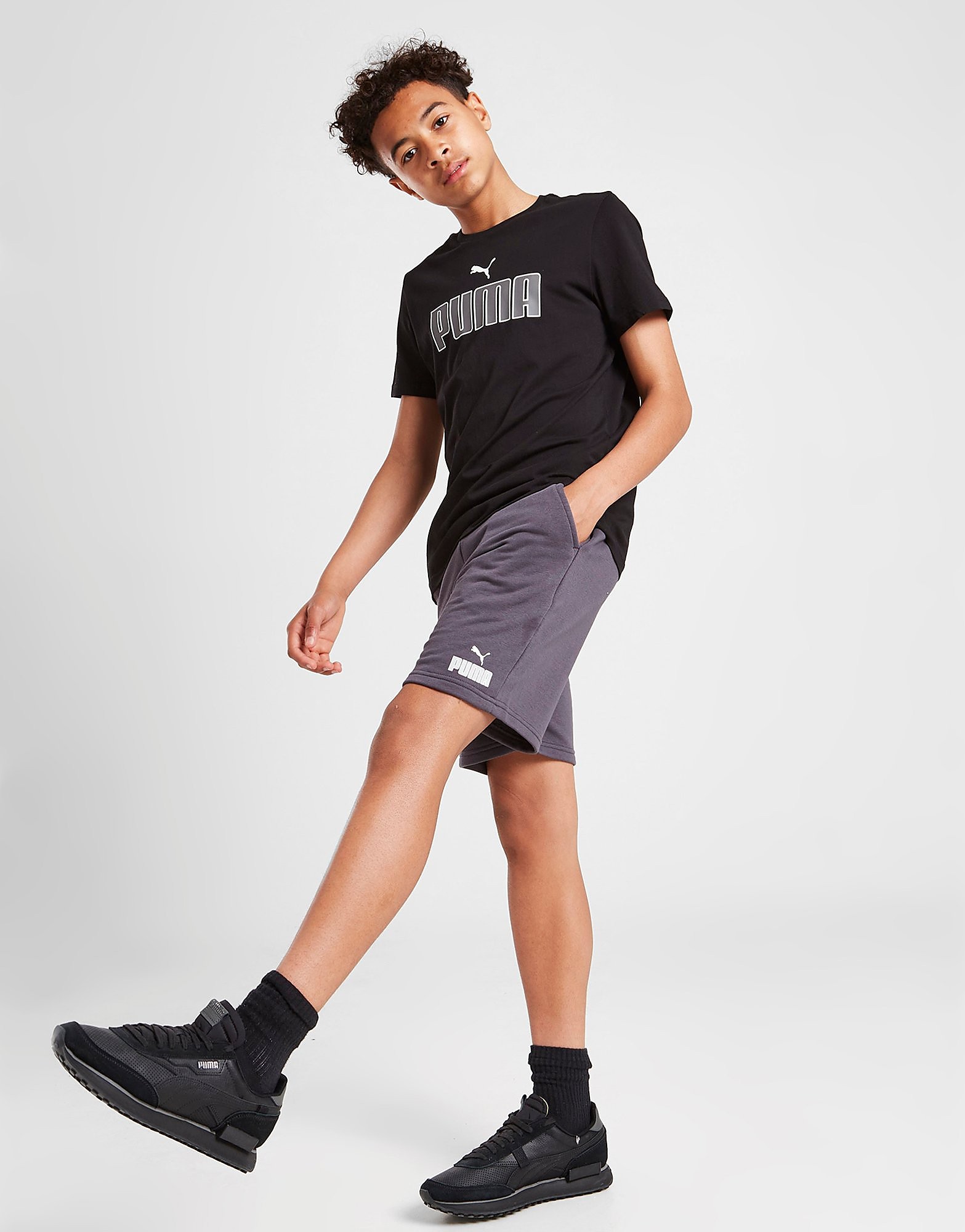 

Puma Core Logo Shorts Junior - Grey - Kids, Grey