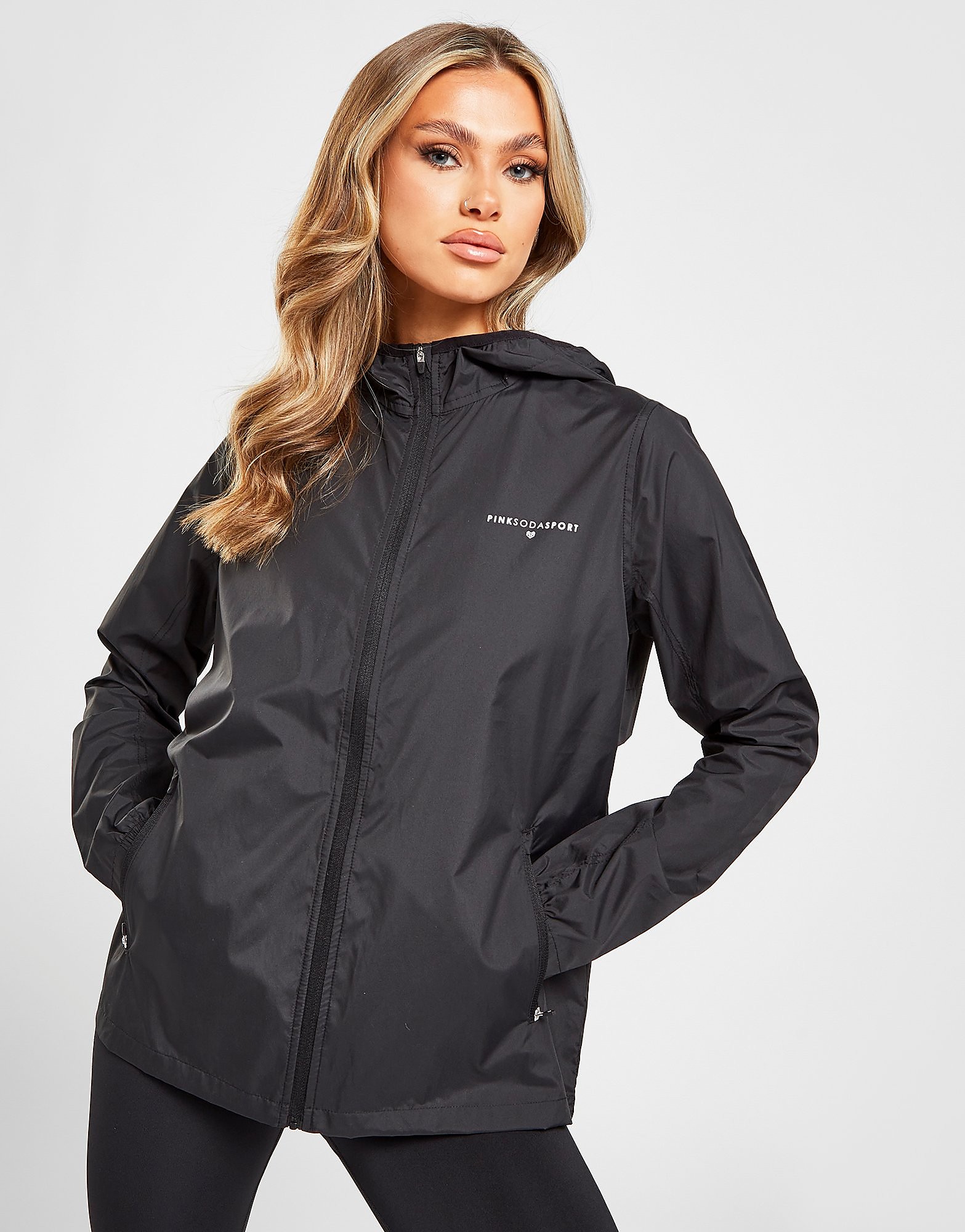 

Pink Soda Sport Essential Windrunner Jacket - Only at JD - Black - Womens, Black