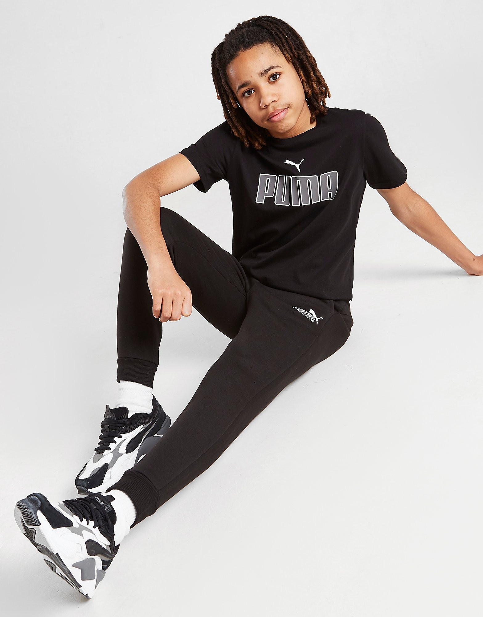 

Puma Core Logo Joggers Junior - Black - Kids, Black