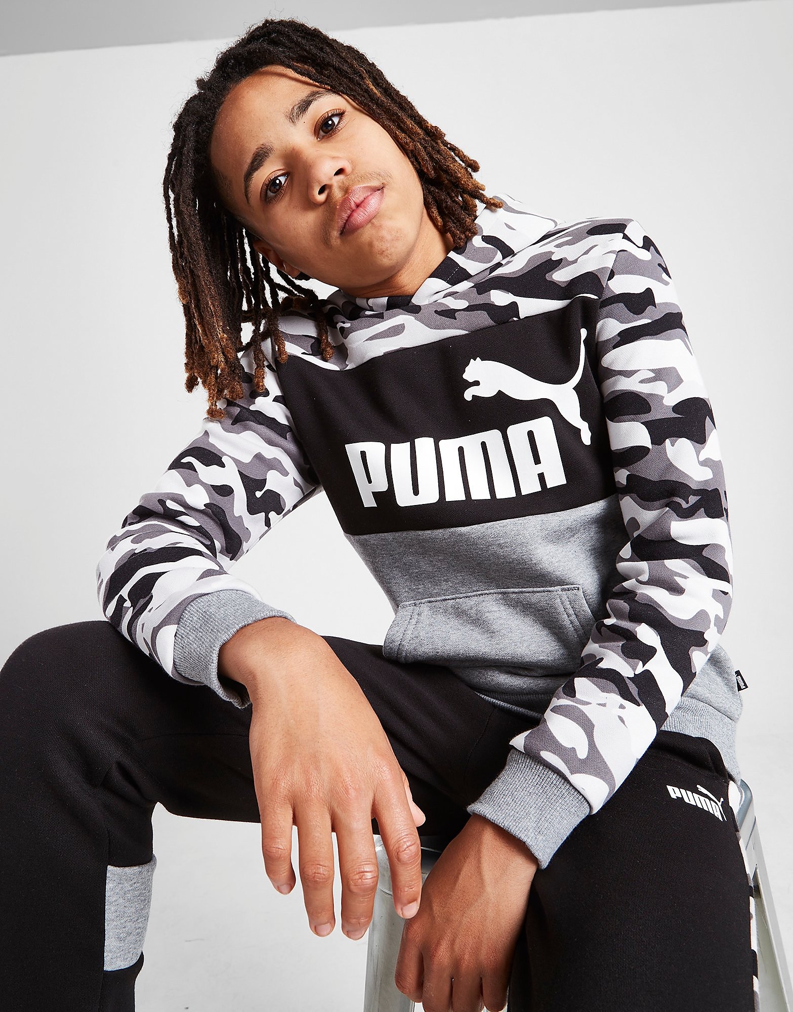 

Puma Colour Block Camo Hoodie Junior - Grey - Kids, Grey