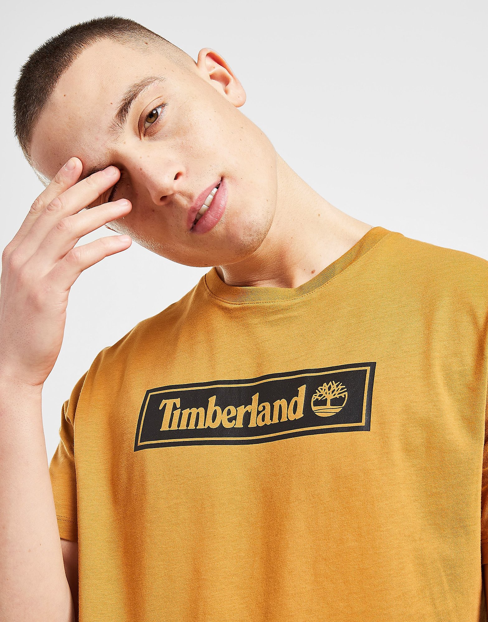 

Timberland Linear Logo T-Shirt - Brown, Brown
