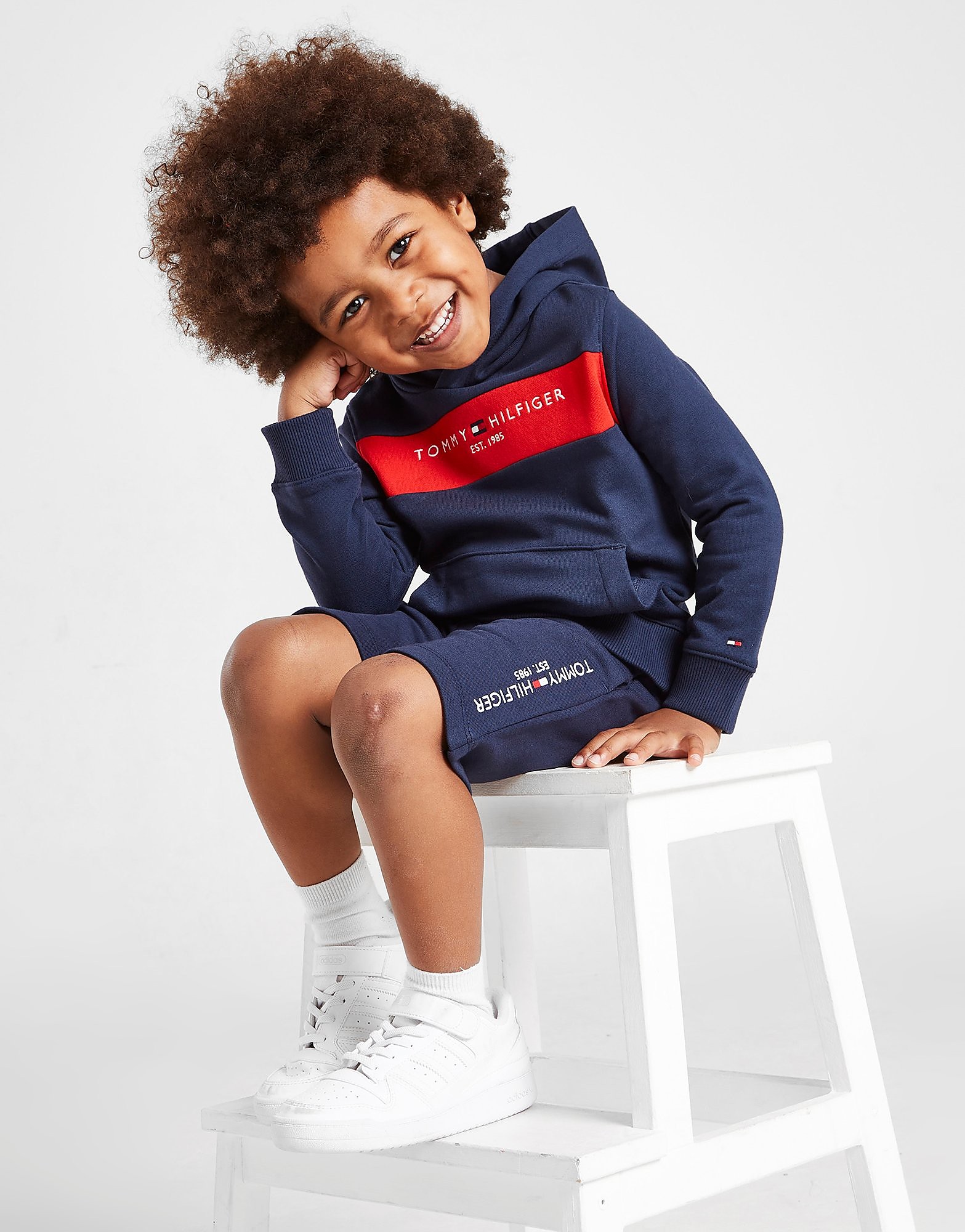 

Tommy Hilfiger Colour Block Overhead Hoodie/Shorts Set Children - Navy - Kids, Navy