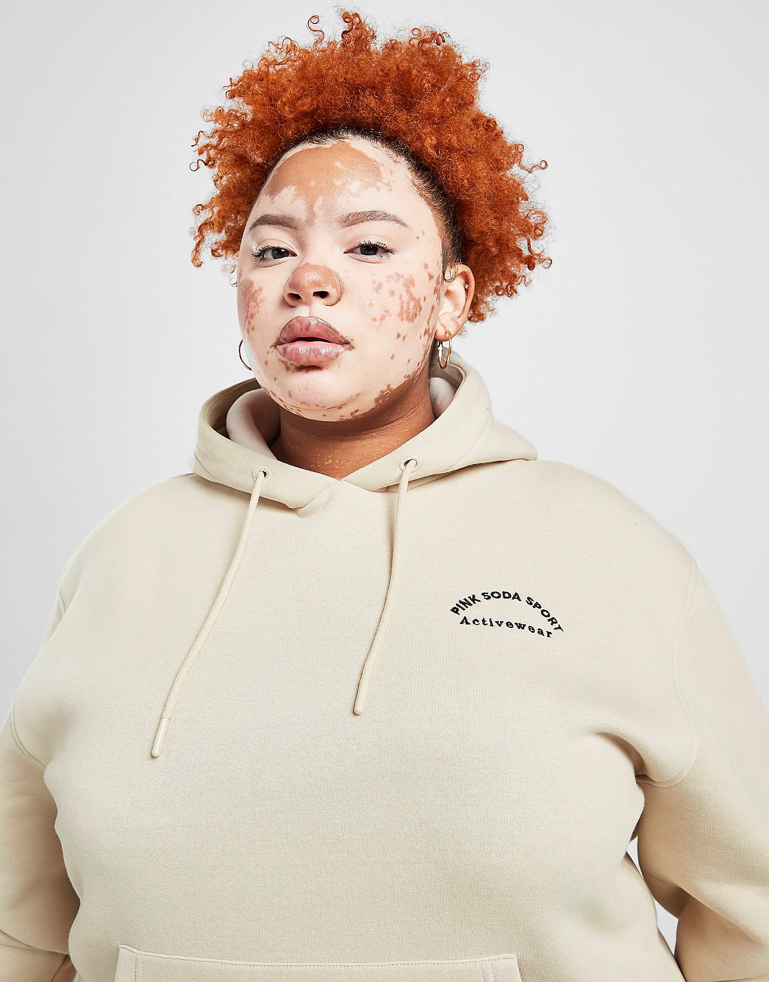 

Pink Soda Sport Plus Size Core Overhead Hoodie - Only at JD - White - Womens, White