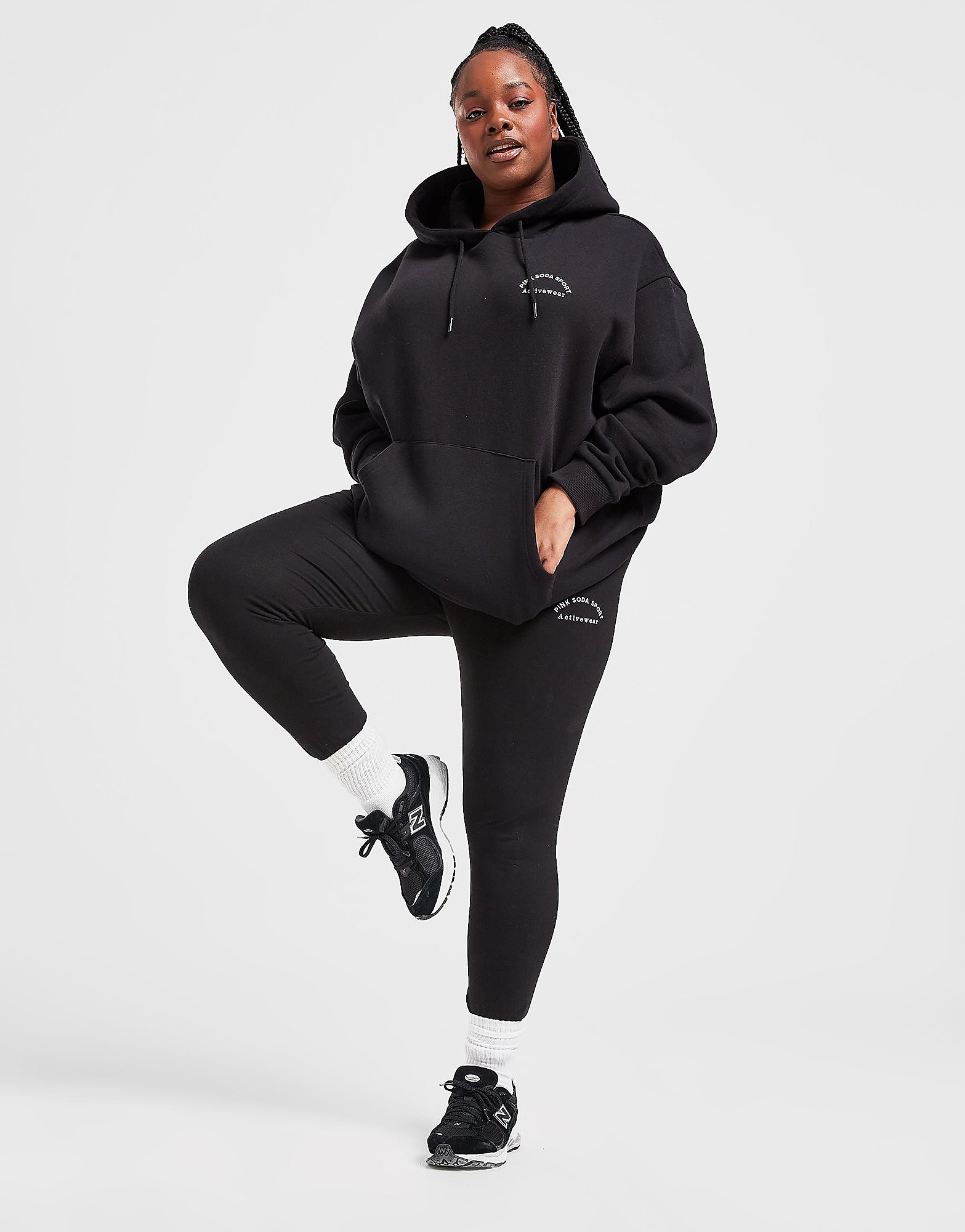 

Pink Soda Sport Plus Size Core Leggings - Only at JD - Black - Womens, Black