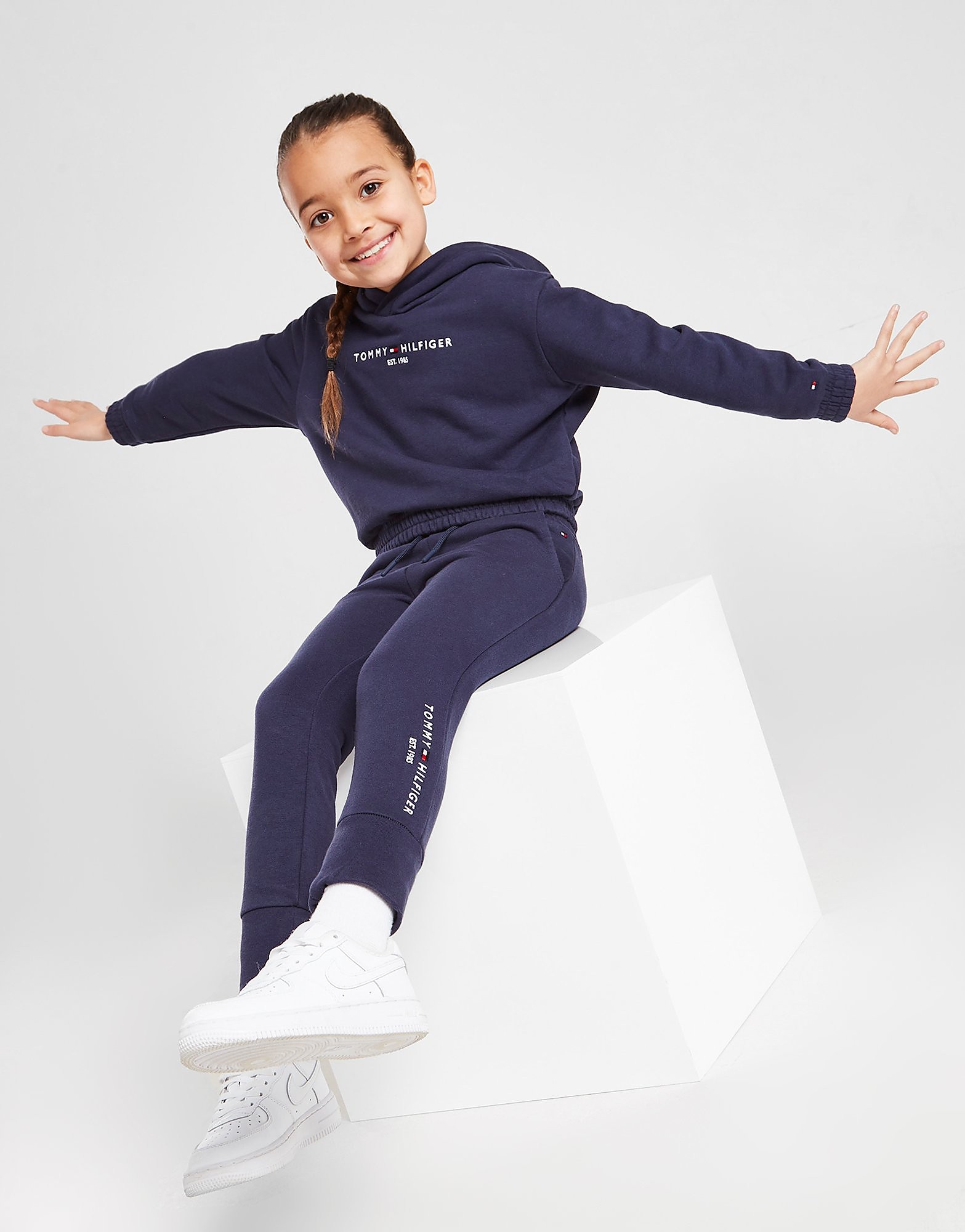 

Tommy Hilfiger Girls' Essential Hoodie/Joggers Set Children - Navy - Kids, Navy