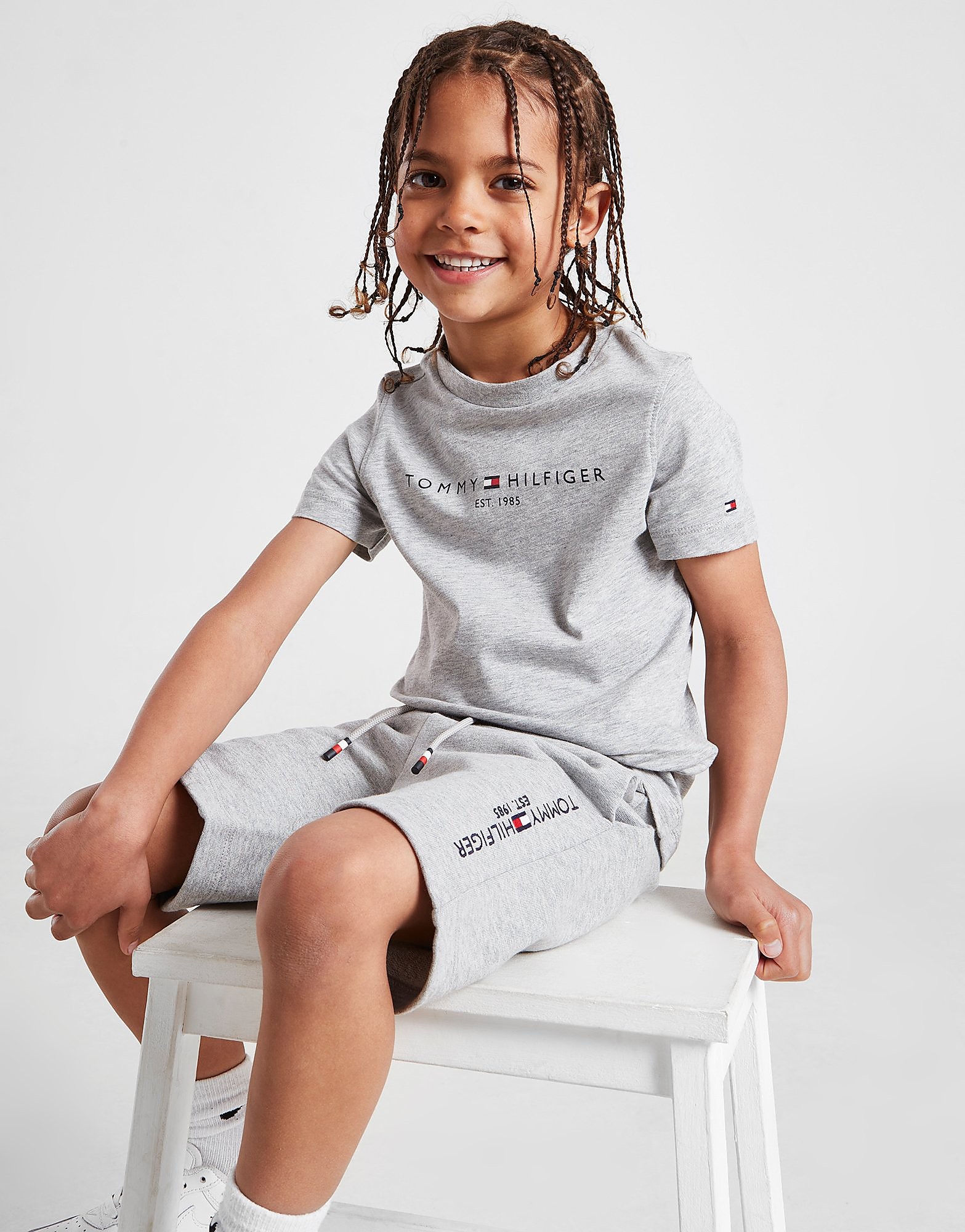 

Tommy Hilfiger Essential T-Shirt/Shorts Set Children - Grey - Kids, Grey