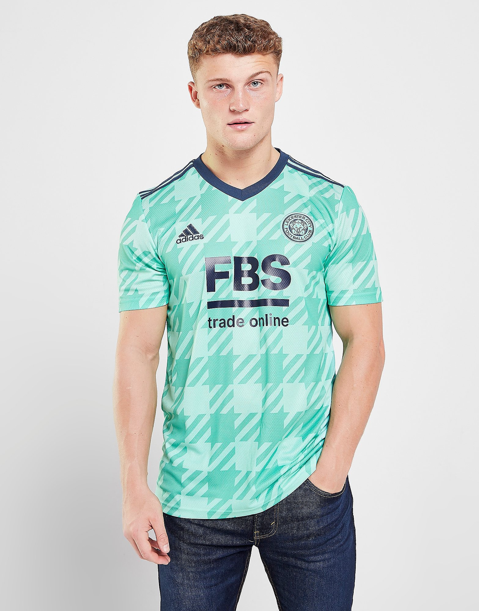 

adidas Leicester City FC 2021/22 Away Shirt - Green - Mens, Green
