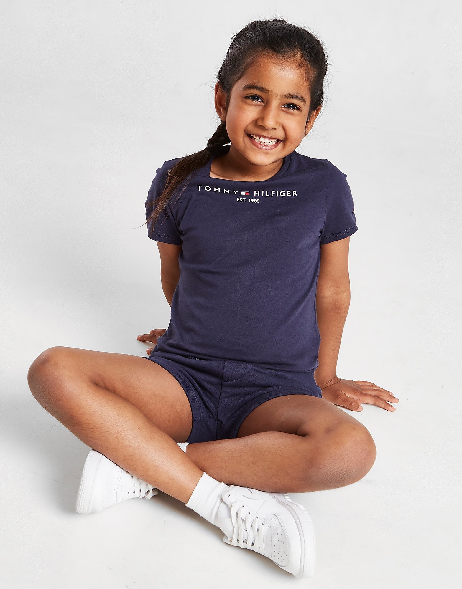 

Tommy Hilfiger Girls' Essential T-Shirt/Shorts Set Children - Navy - Kids, Navy