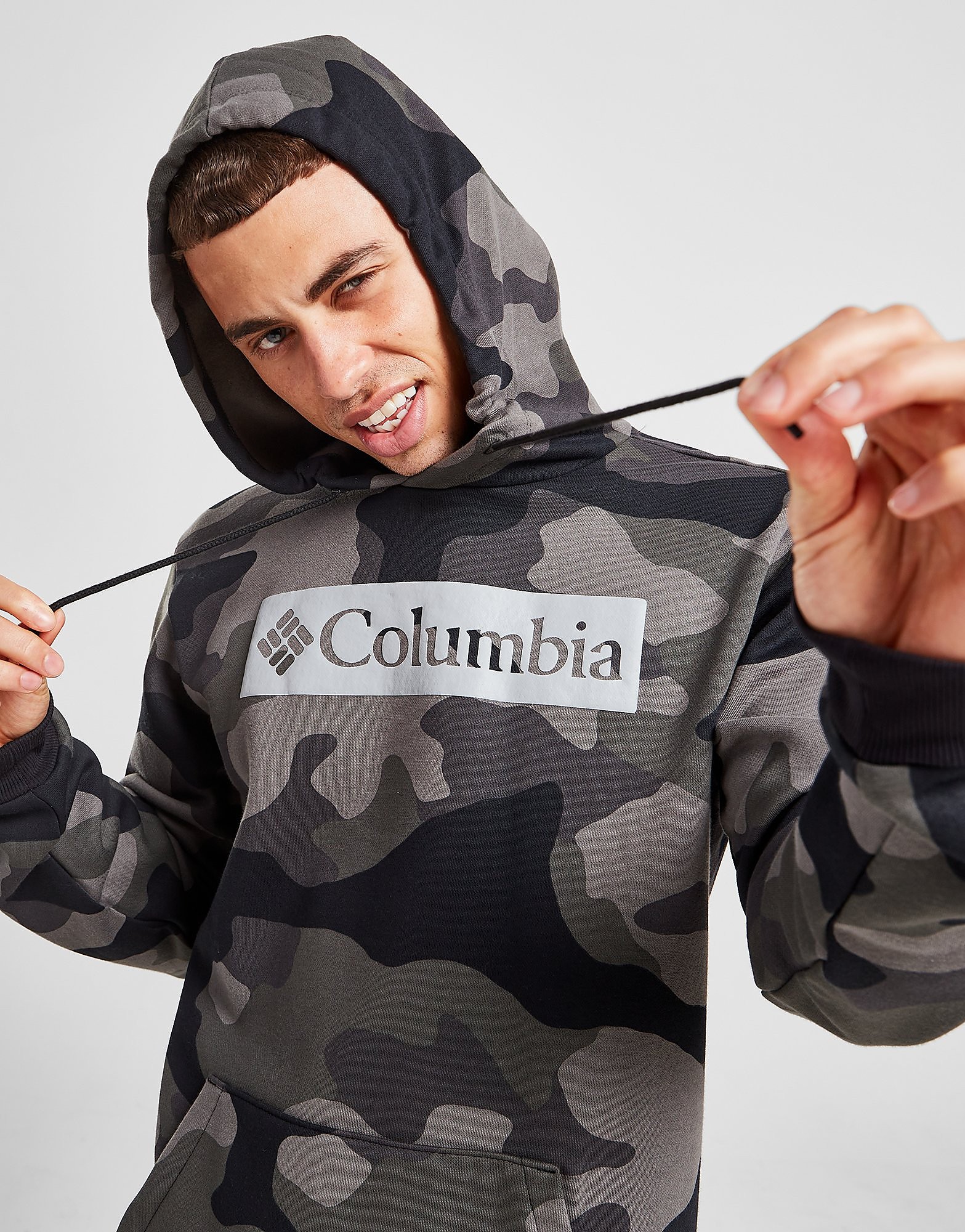 

Columbia Camo Overhead Hoodie - Grey - Mens, Grey