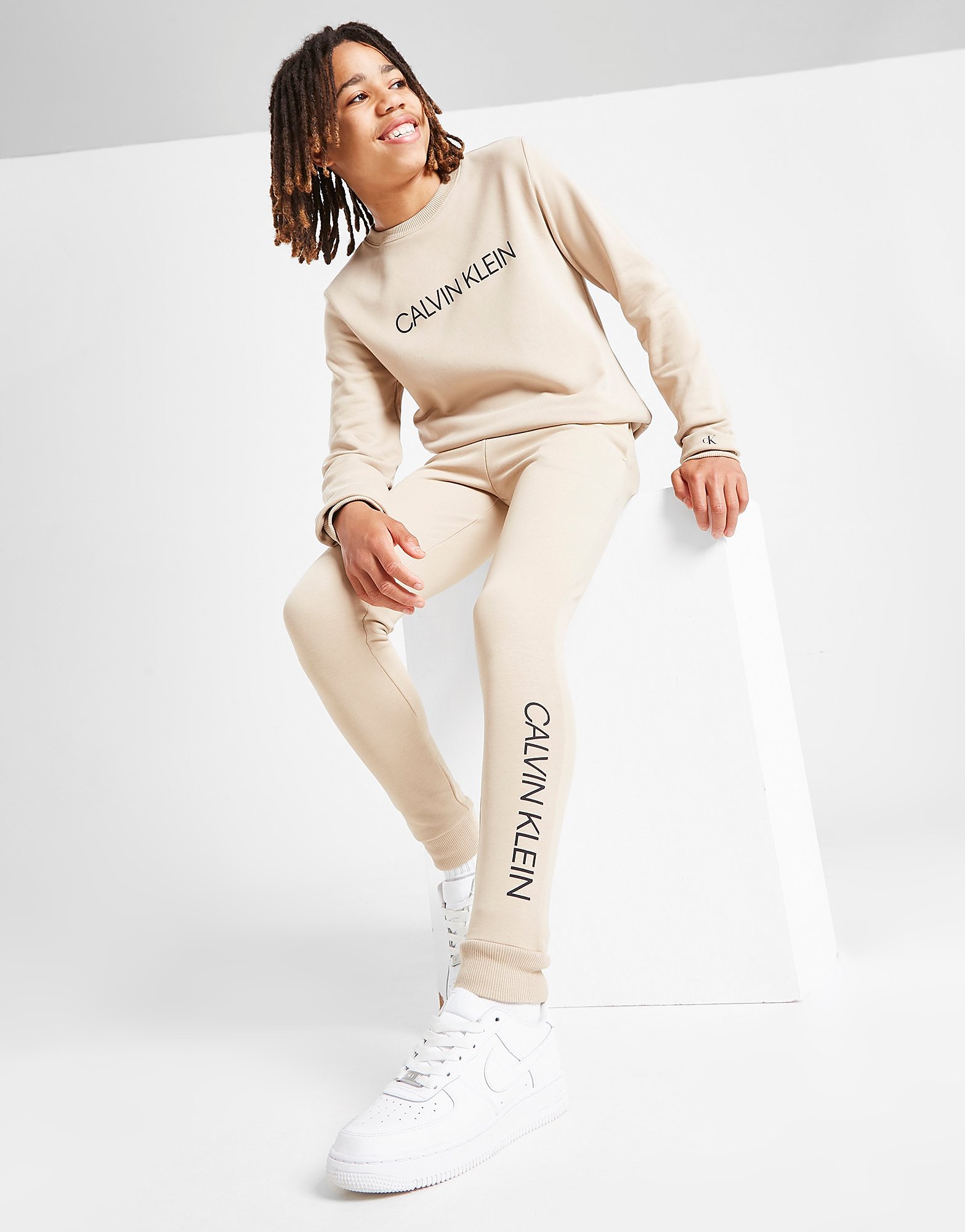 

Calvin Klein Institutional Logo Joggers Junior - Brown - Kids, Brown