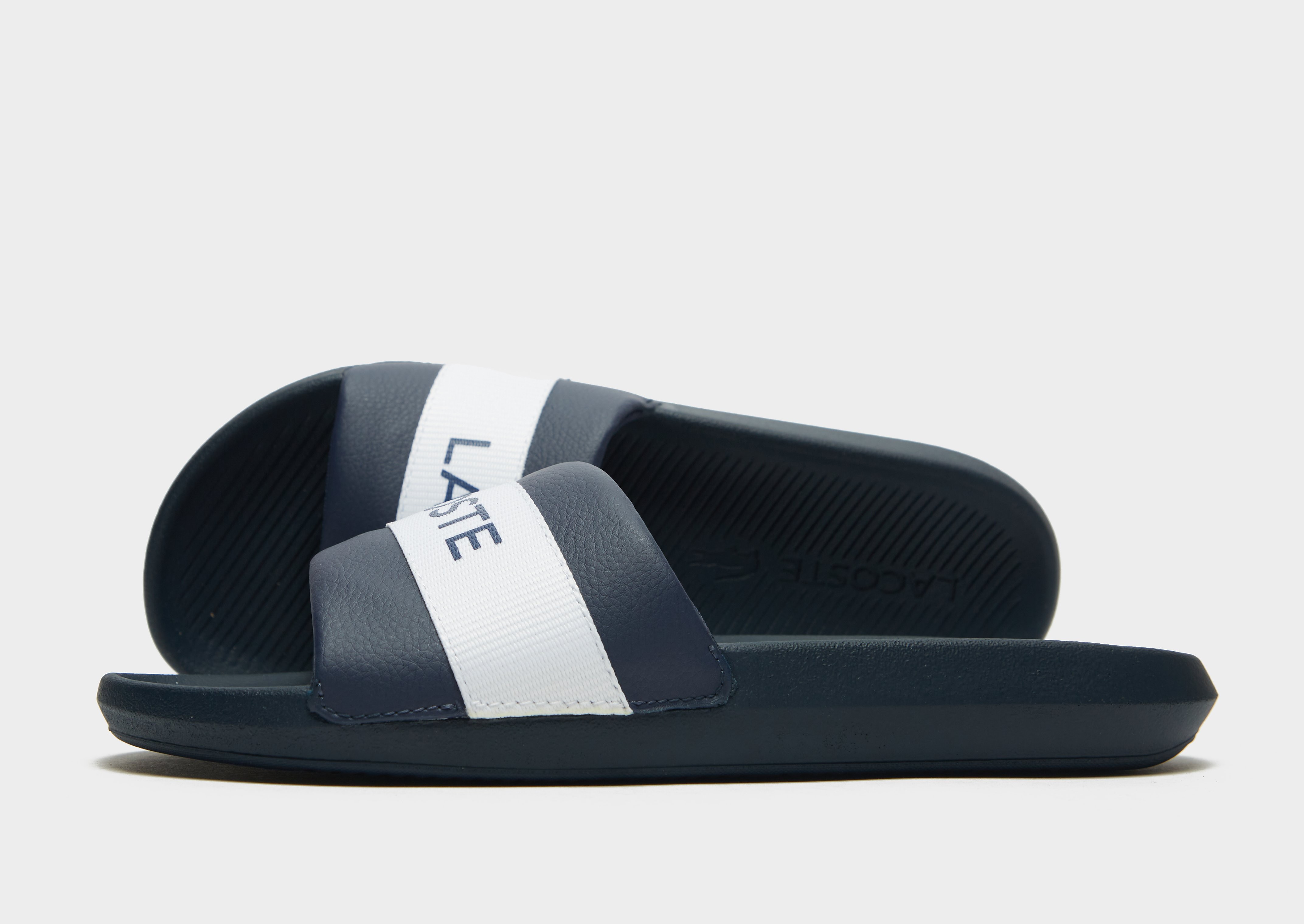 

Lacoste Croco Slides - Blue - Mens, Blue