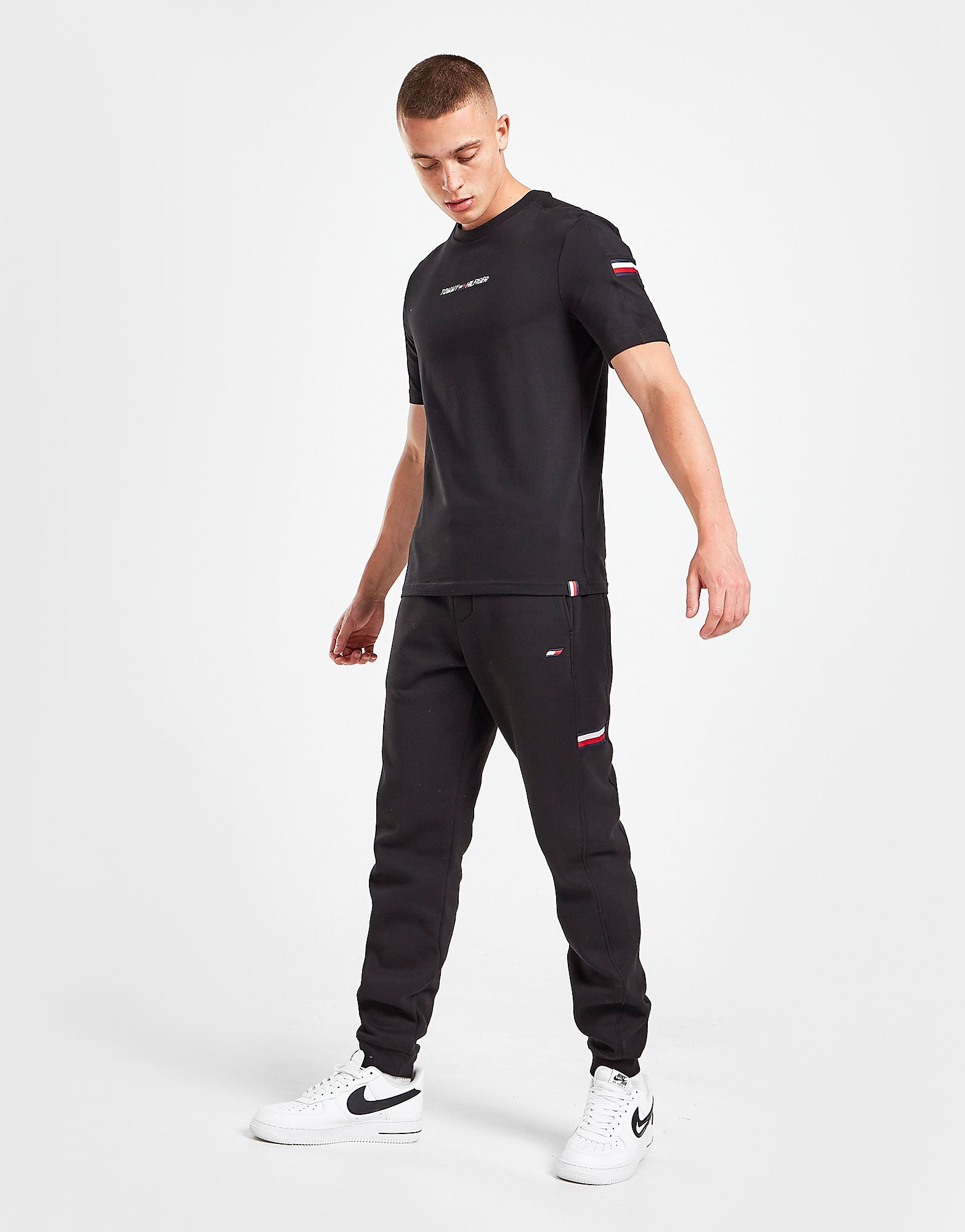 

Tommy Hilfiger Tri Tape Joggers - Only at JD - Black - Mens, Black