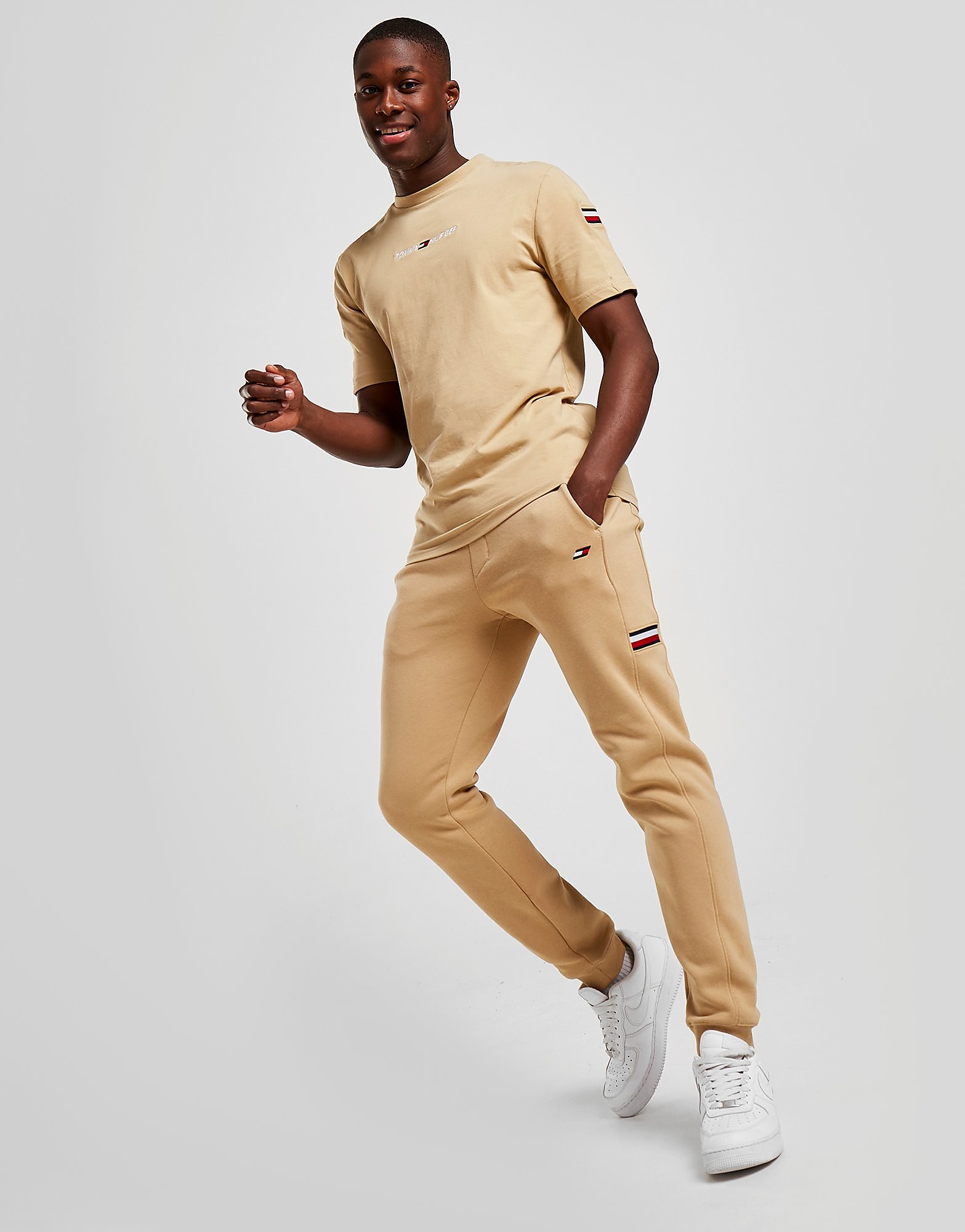 

Tommy Hilfiger Tri Tape Joggers - Only at JD - Brown - Mens, Brown