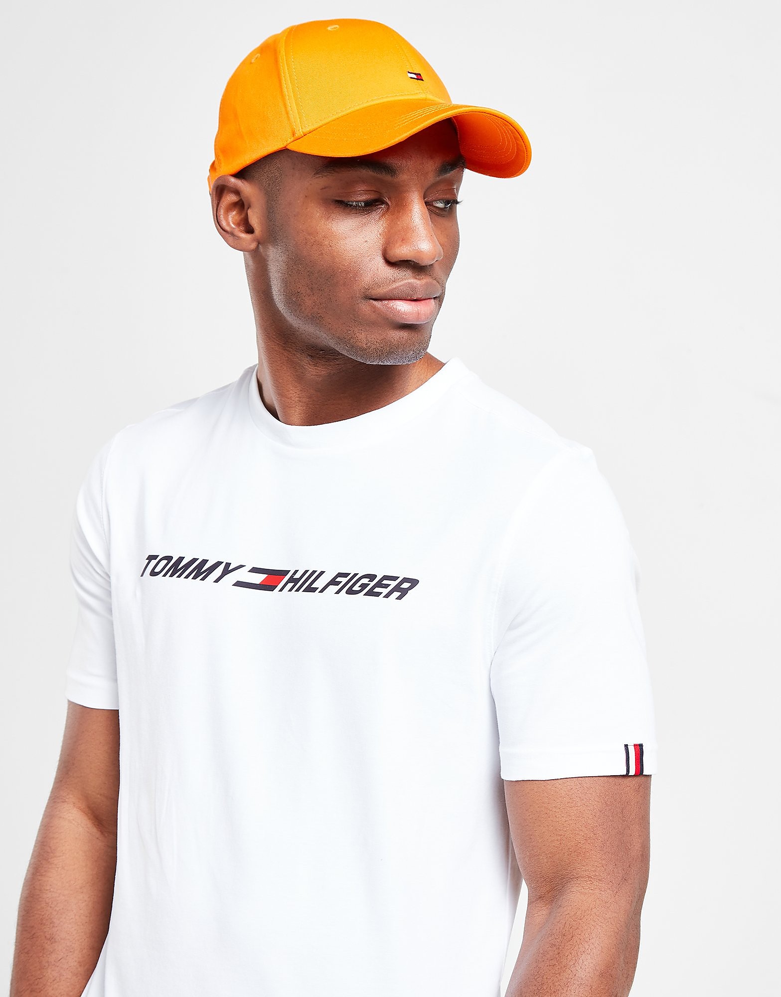 

Tommy Hilfiger Linear Logo T-Shirt - Only at JD - White, White