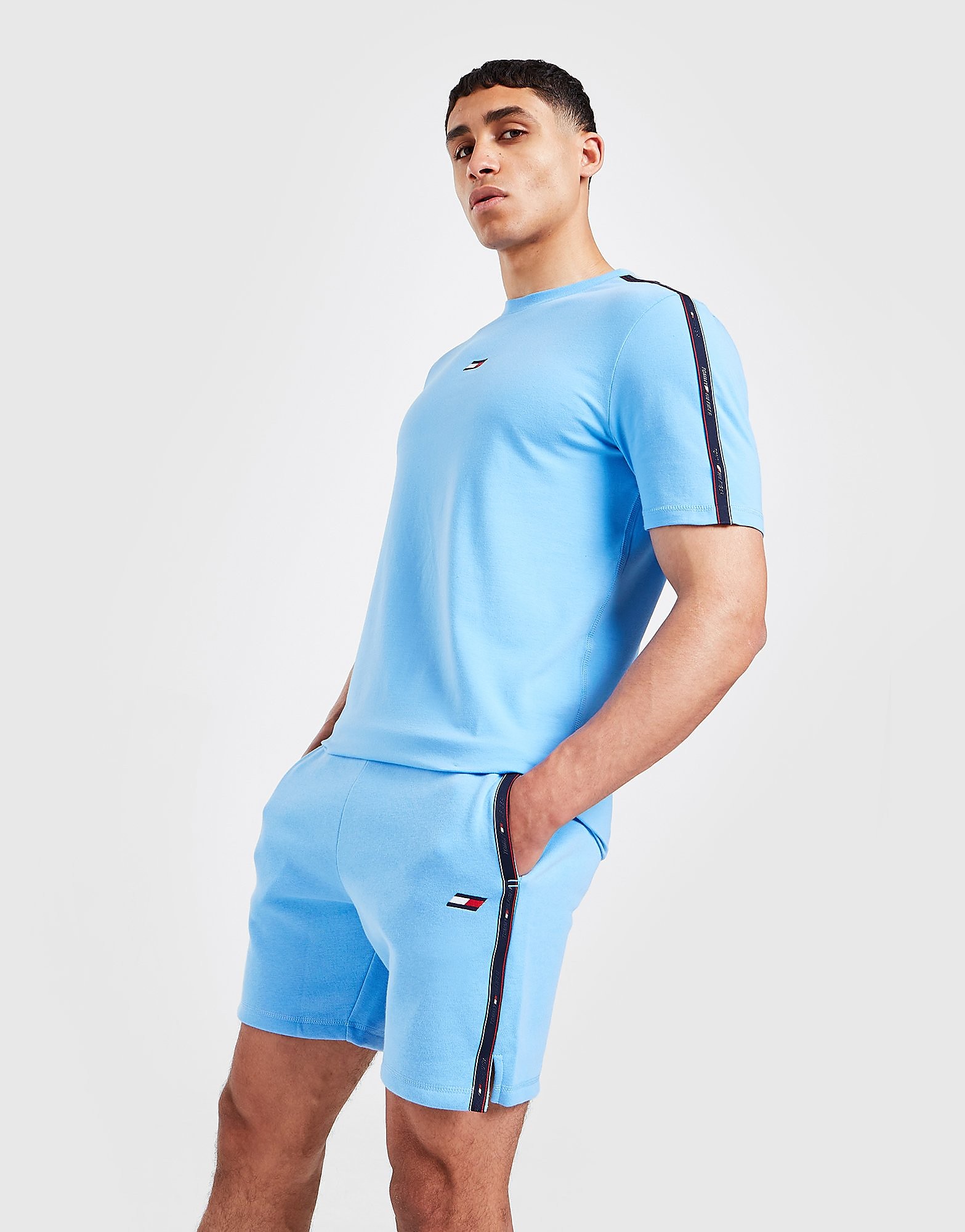 

Tommy Hilfiger Tape Flag Fleece Shorts - Only at JD - Blue - Mens, Blue