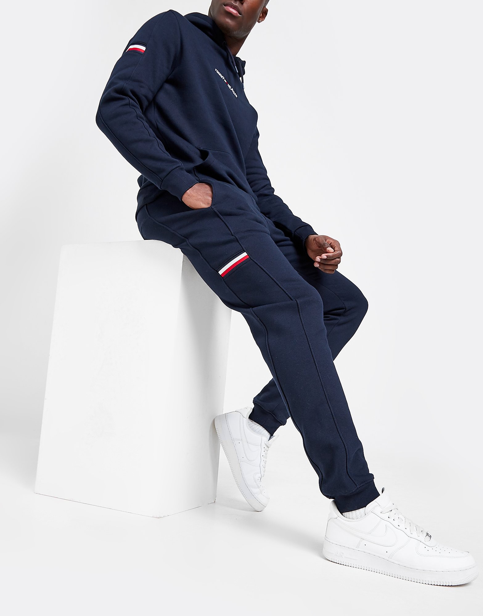 

Tommy Hilfiger Tri Tape Joggers - Only at JD - Navy - Mens, Navy
