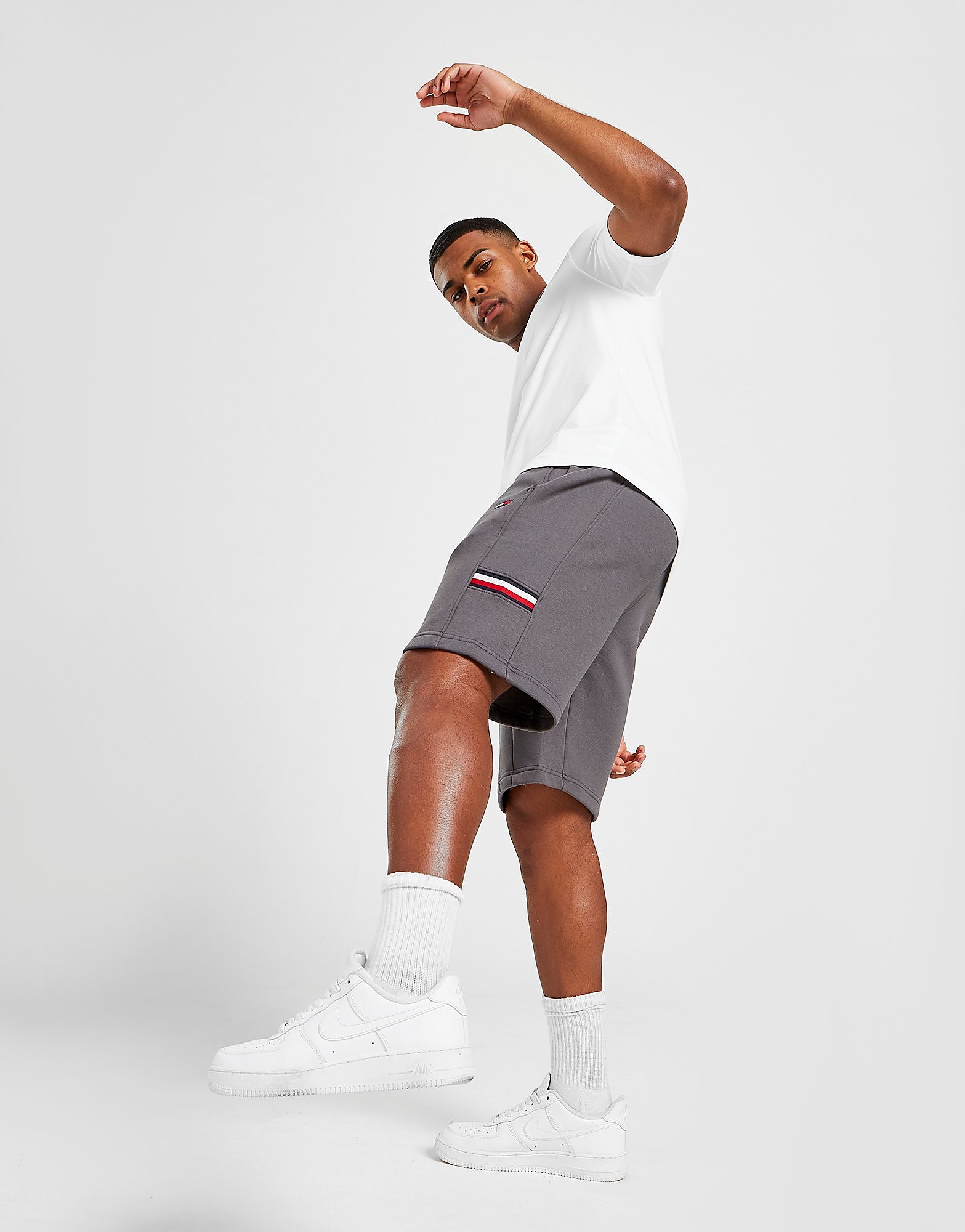 

Tommy Hilfiger Tri Tape Fleece Shorts - Only at JD - Grey - Mens, Grey