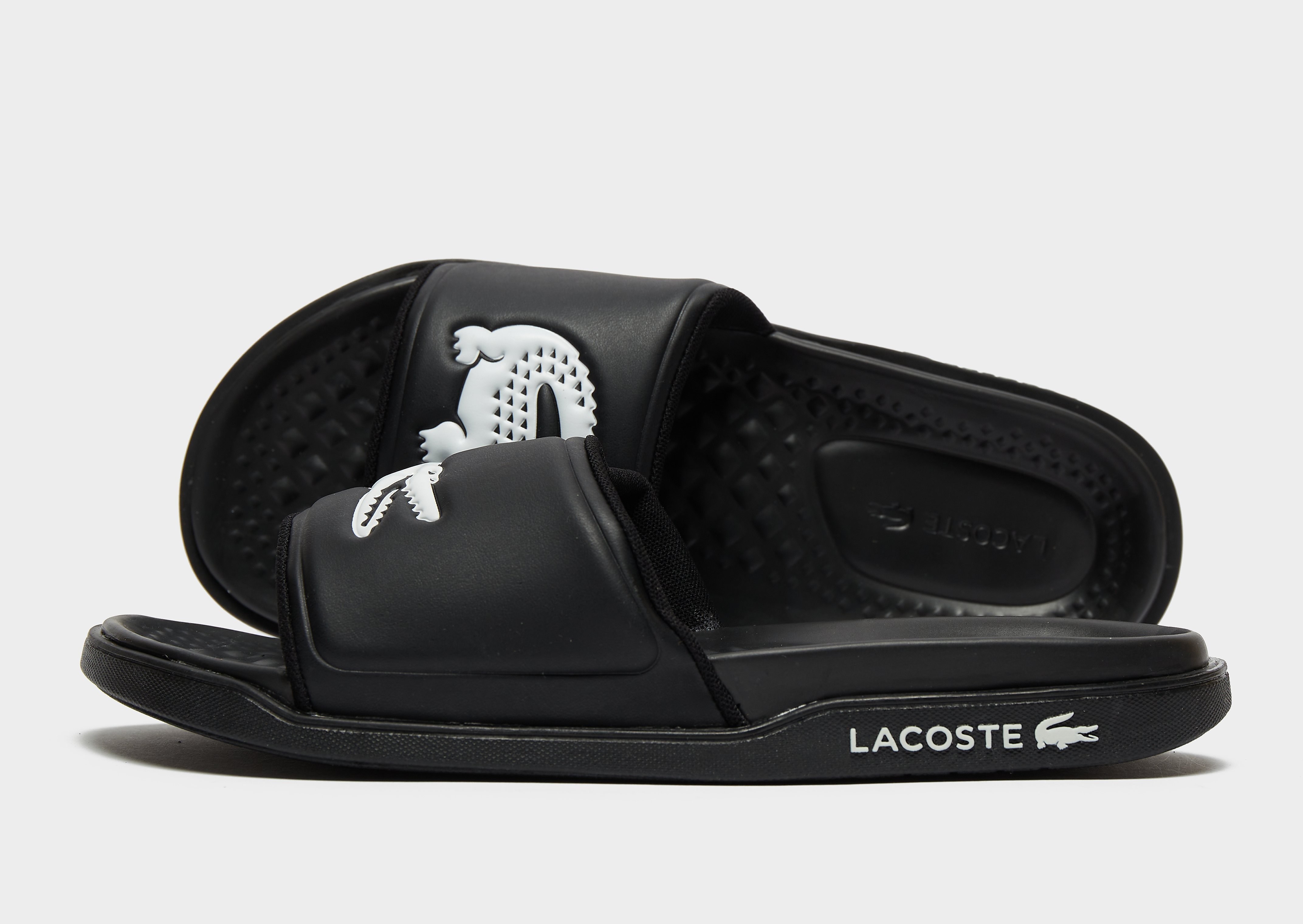 Lacoste Chinelos Dualiste - Preto - Mens, Preto