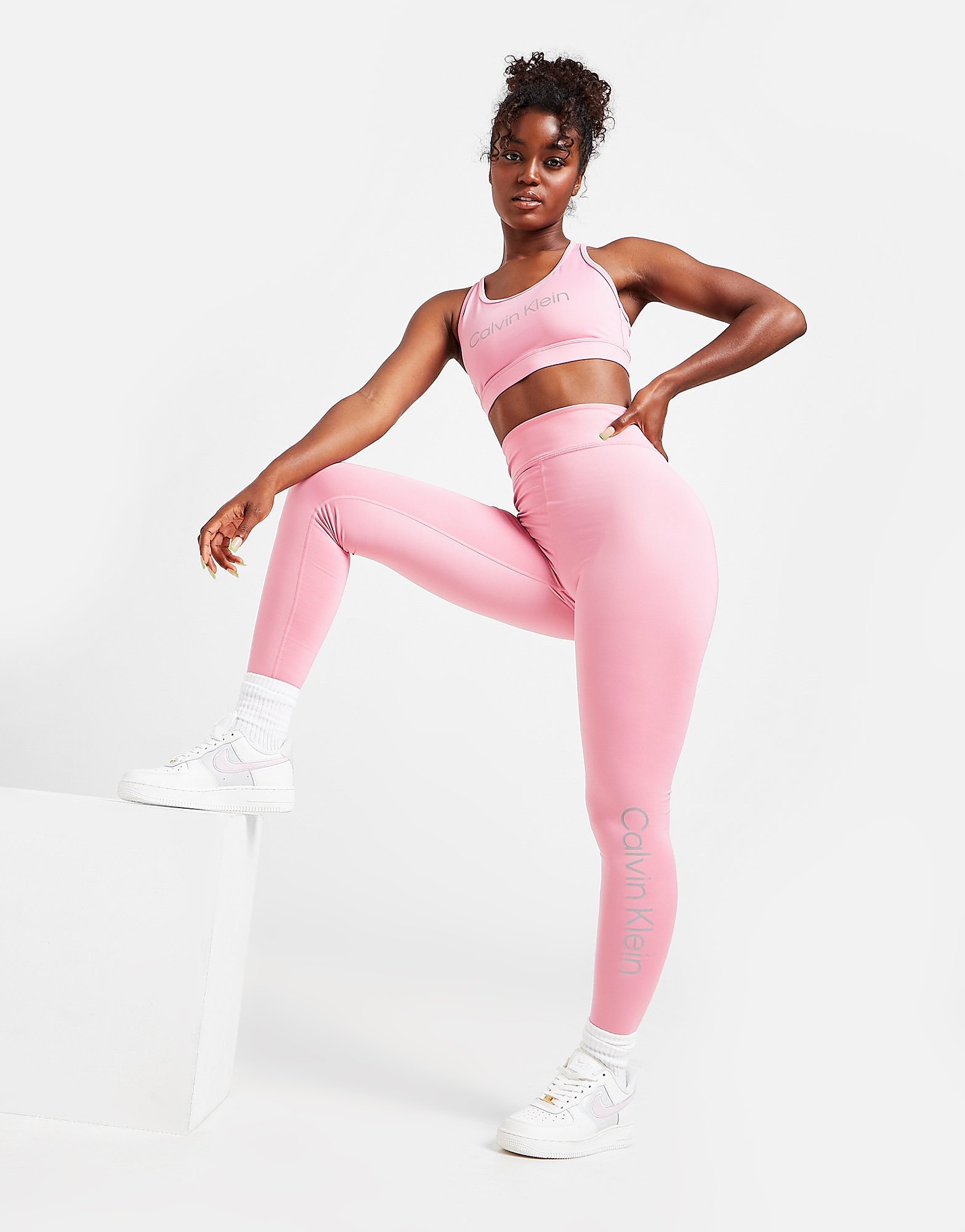 

Calvin Klein High Waisted Logo Leggings - Pink - Womens, Pink