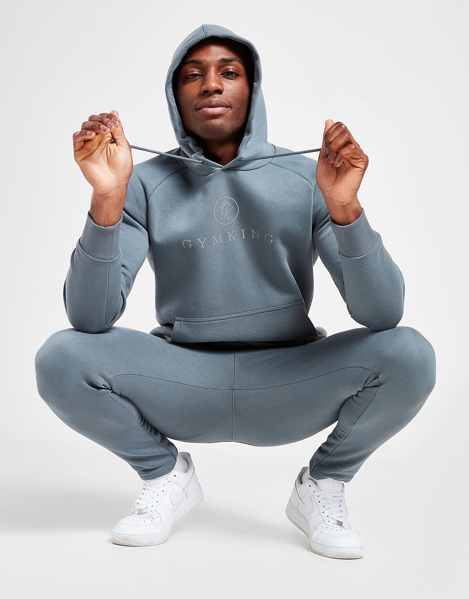 

Gym King Pro Fleece Overhead Tracksuit - Grey, Grey
