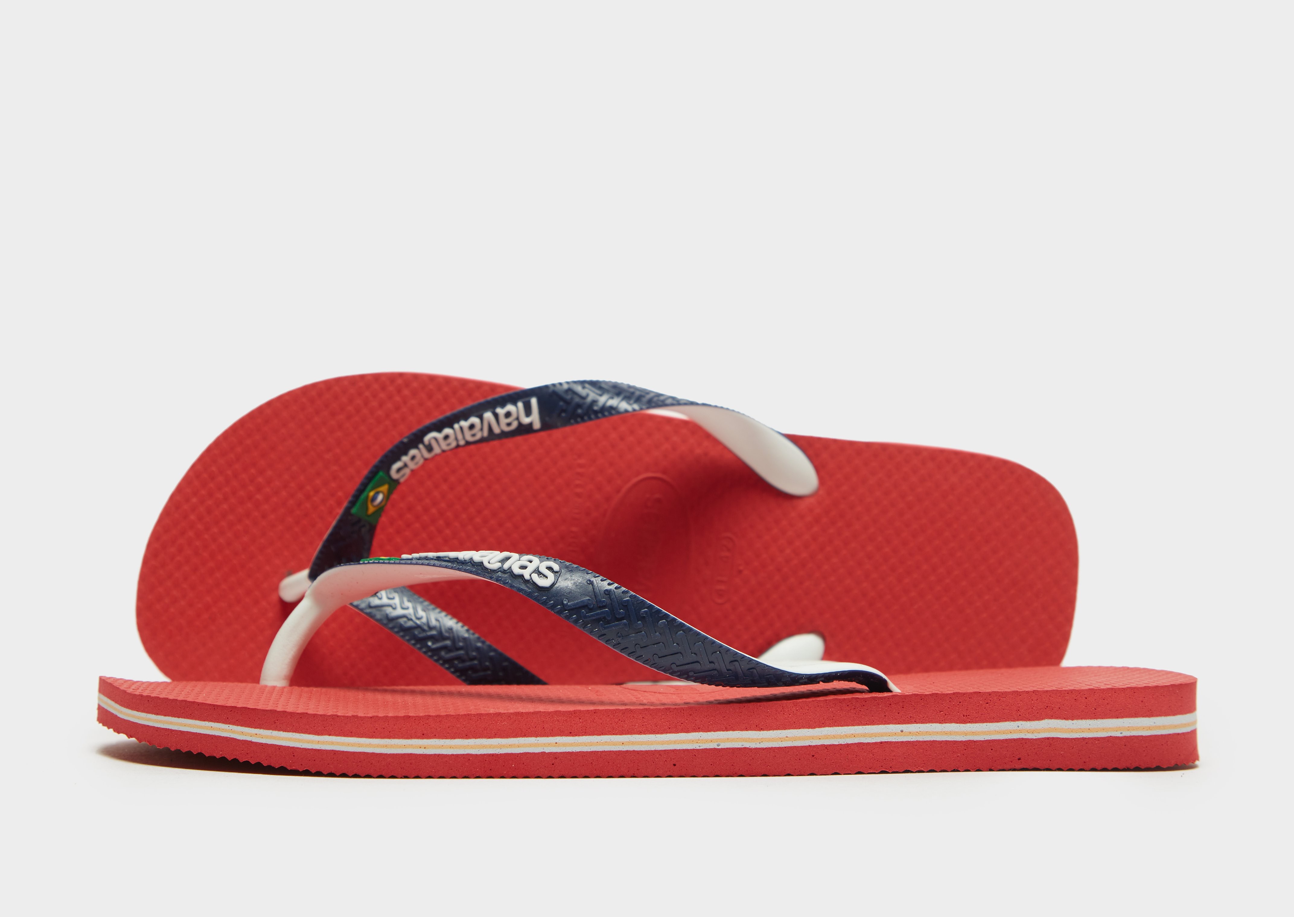 

Havaianas Brazil Mix Flip Flops - Red - Mens, Red