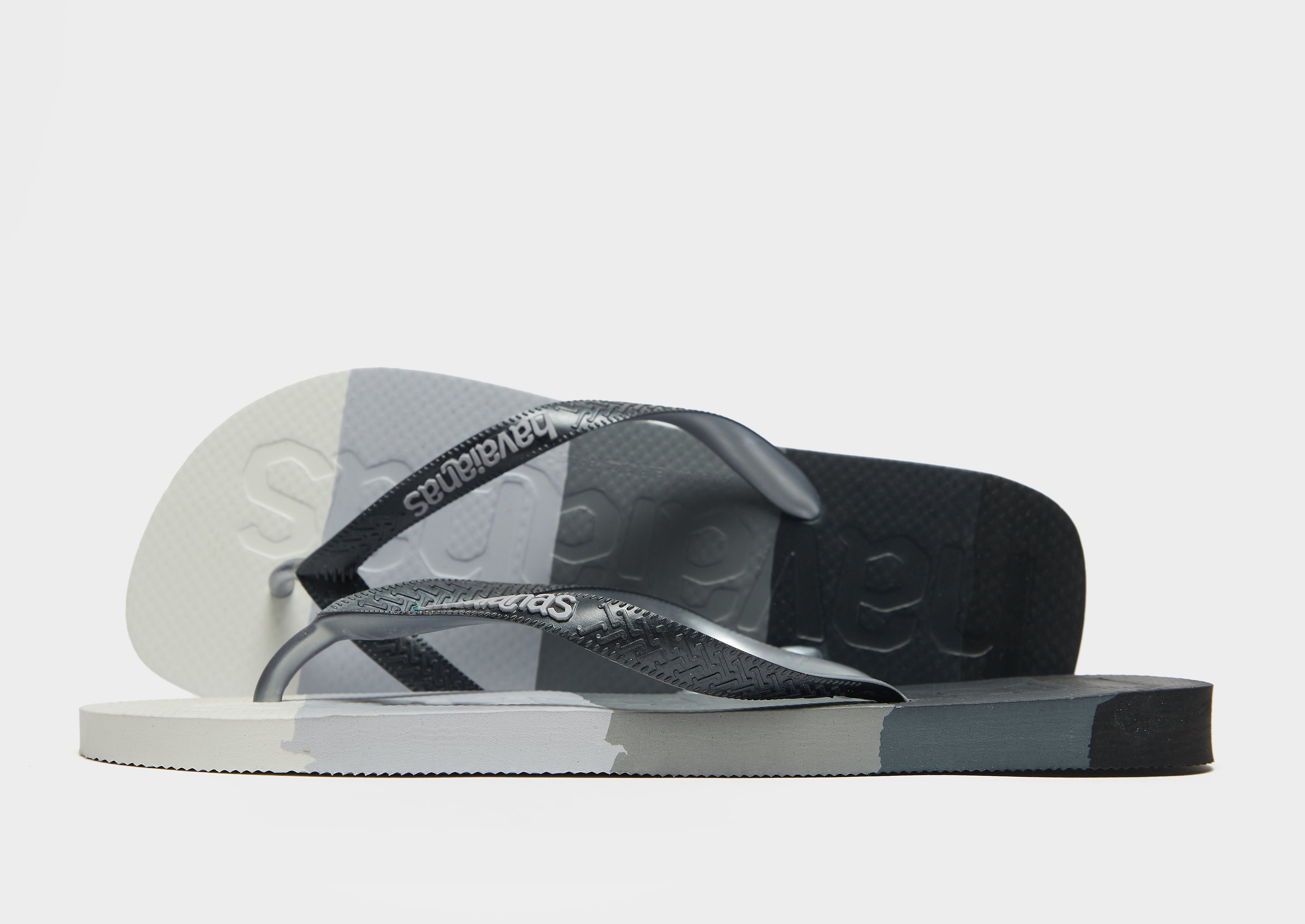 

Havaianas Logomania Multi Flip Flops - Black - Mens, Black