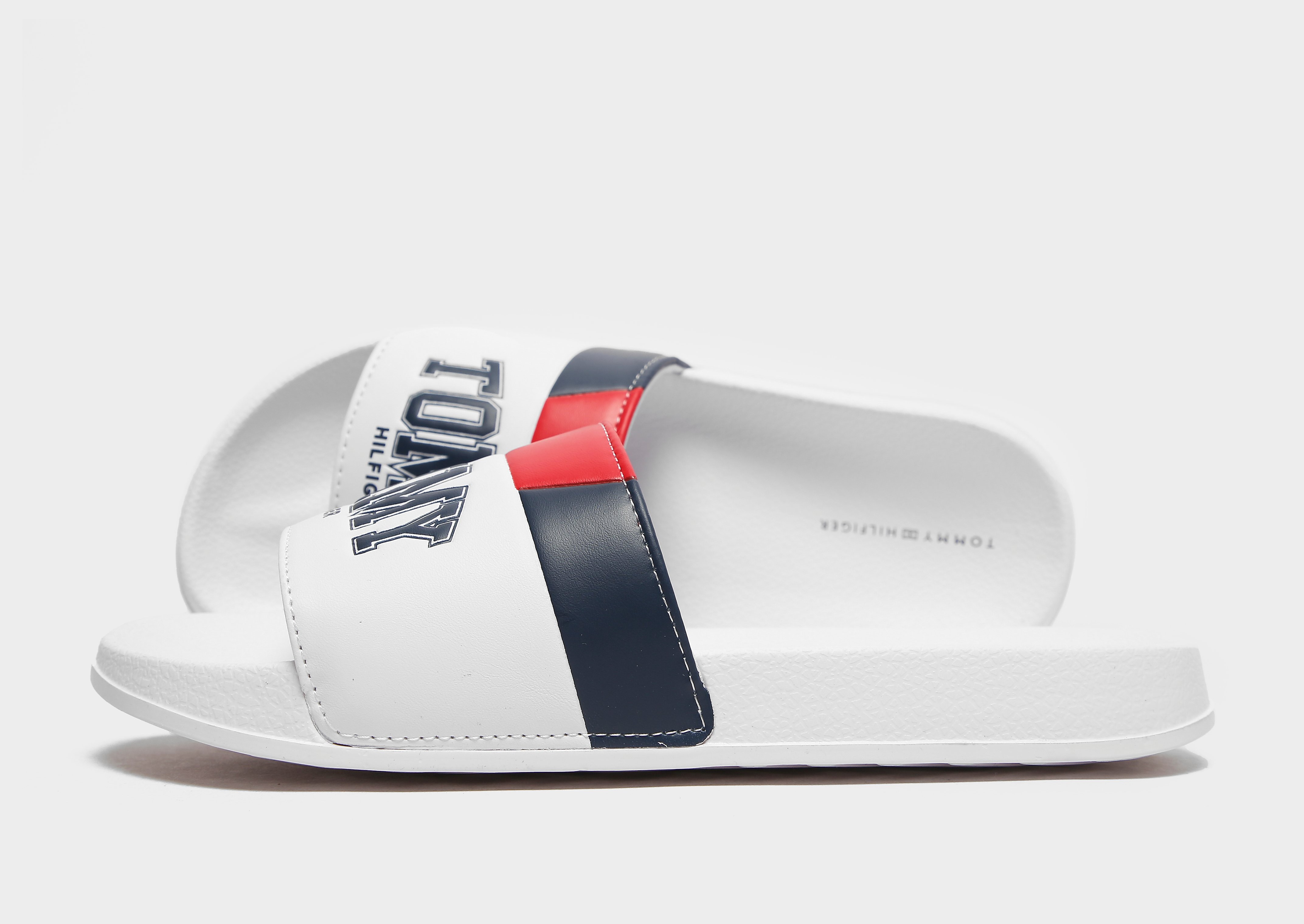 

Tommy Hilfiger Varsity Slides Junior - White - Kids, White