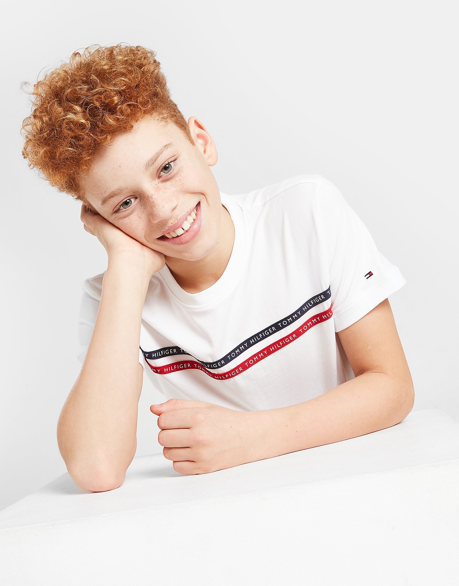 

Tommy Hilfiger Taped T-Shirt Junior - White - Kids, White