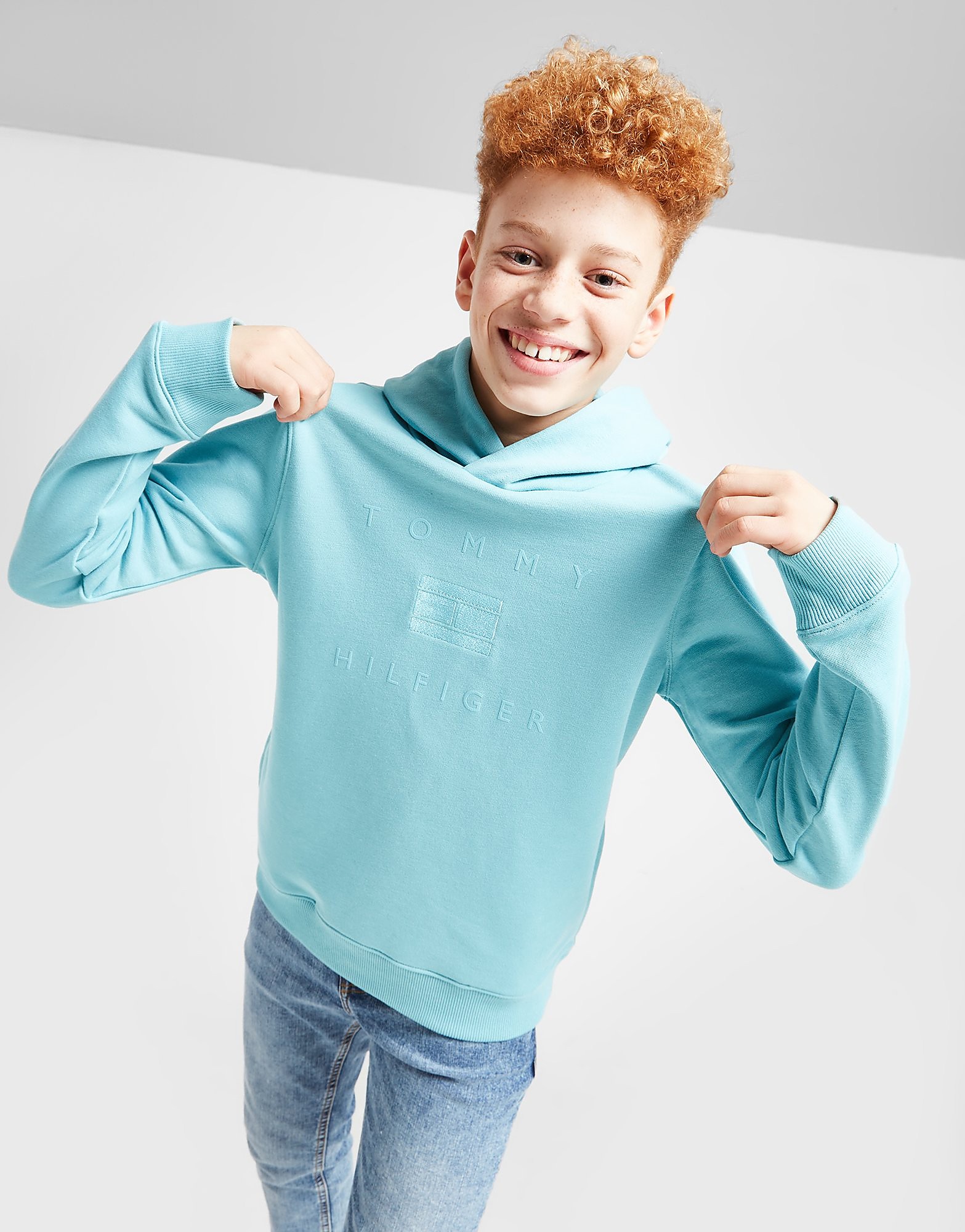

Tommy Hilfiger Overhead Logo Hoodie Junior - Blue - Kids, Blue