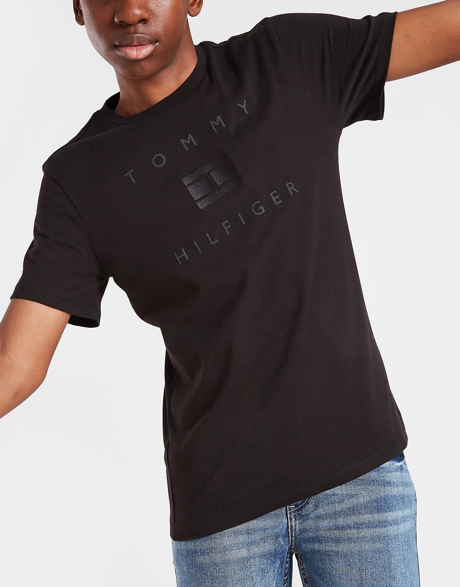 

Tommy Hilfiger Logo T-Shirt Junior - Black - Kids, Black
