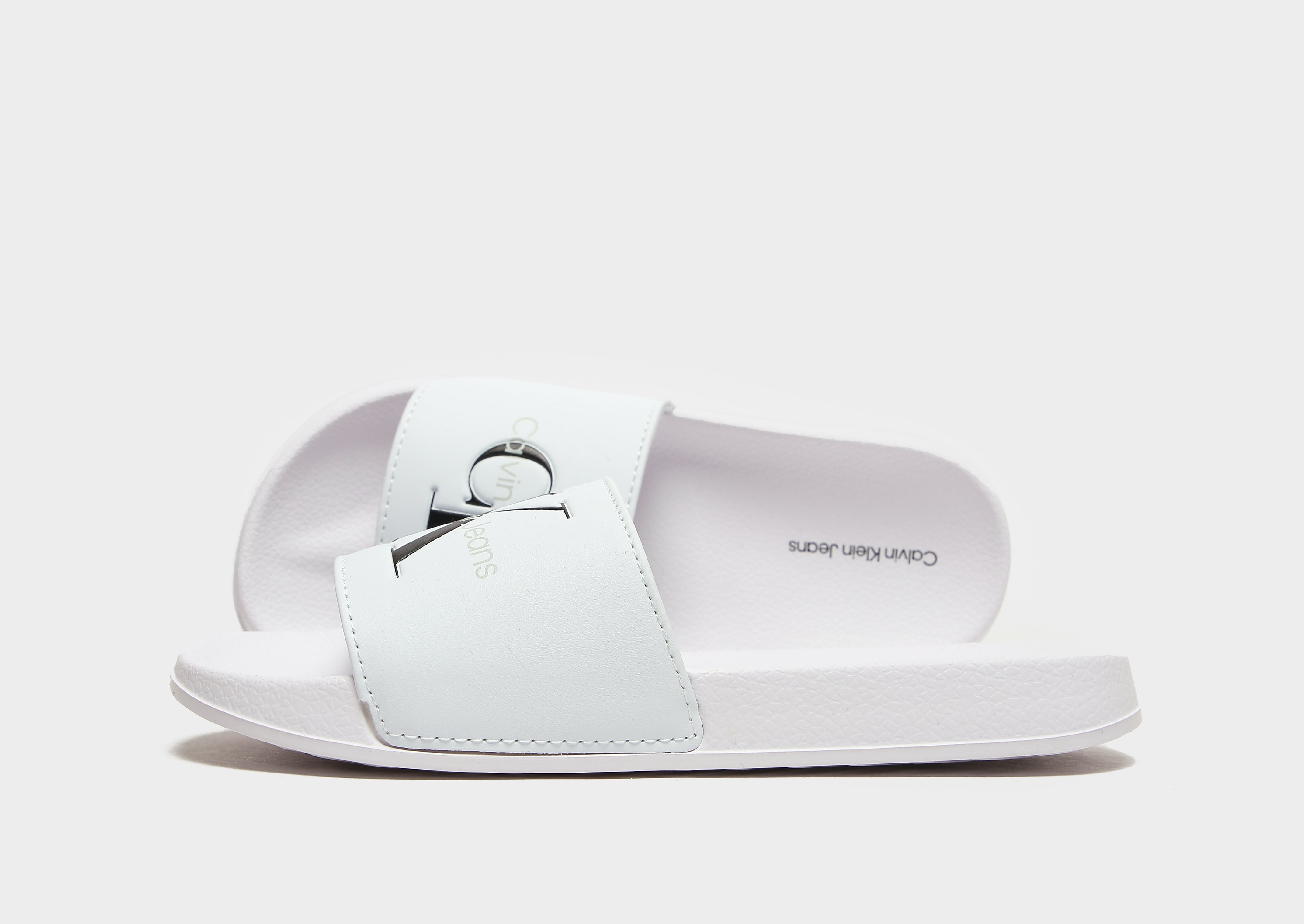 

Calvin Klein Logo Slides Children - White - Kids, White