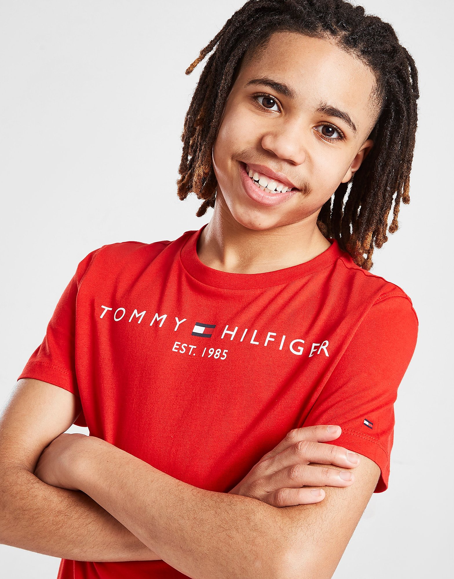 

Tommy Hilfiger Essential Short Sleeve T-Shirt Junior - Red - Kids, Red