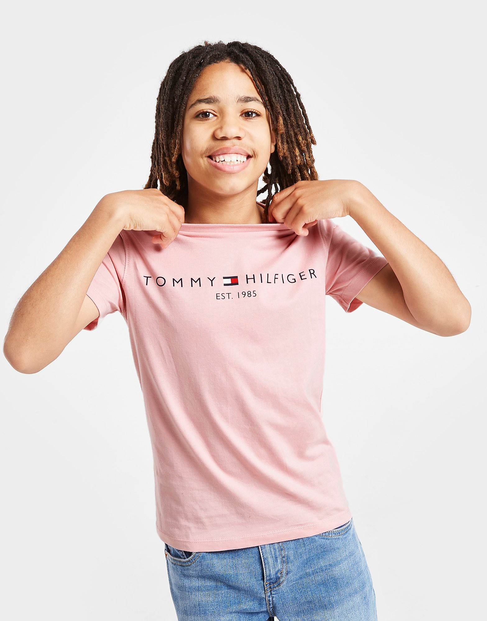 

Tommy Hilfiger Essential Short Sleeve T-Shirt Junior - Pink - Kids, Pink