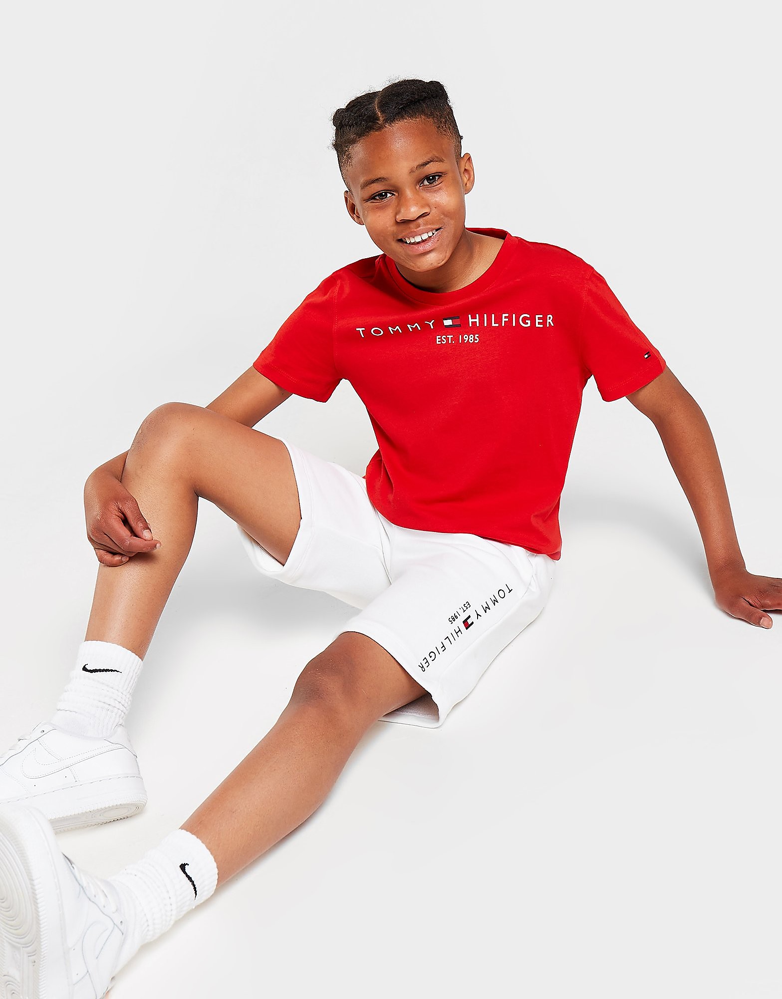 

Tommy Hilfiger Essential Shorts Junior - White - Kids, White