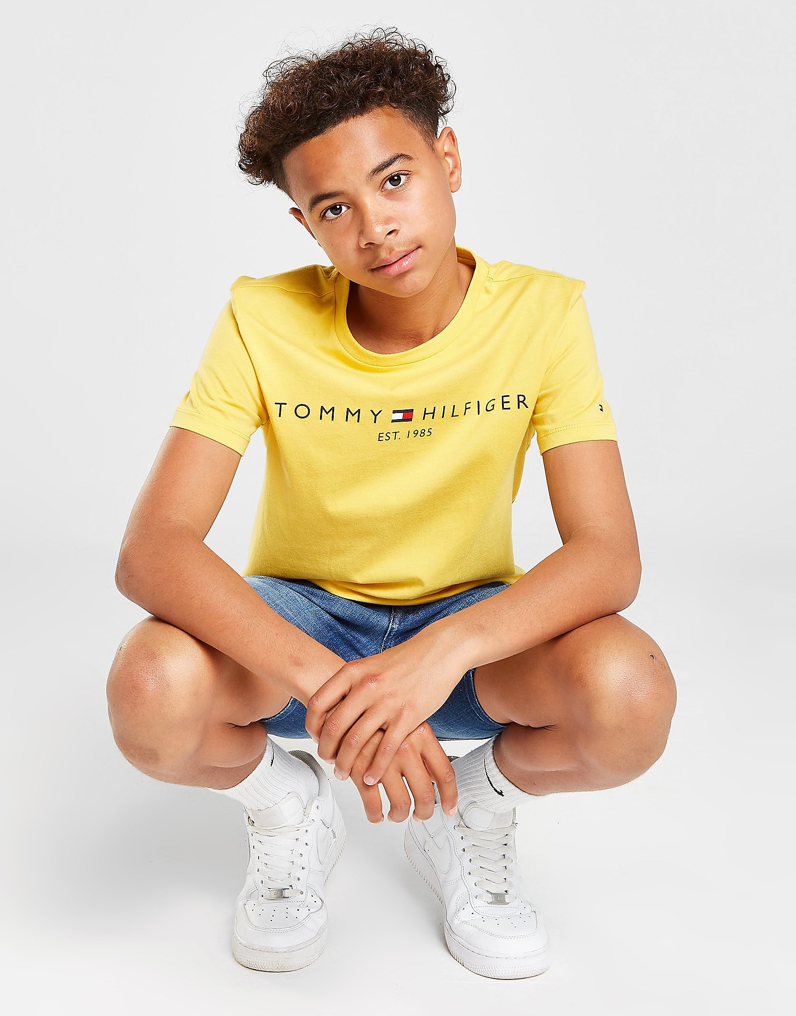 

Tommy Hilfiger Essential Short Sleeve T-Shirt Junior - Yellow - Kids, Yellow