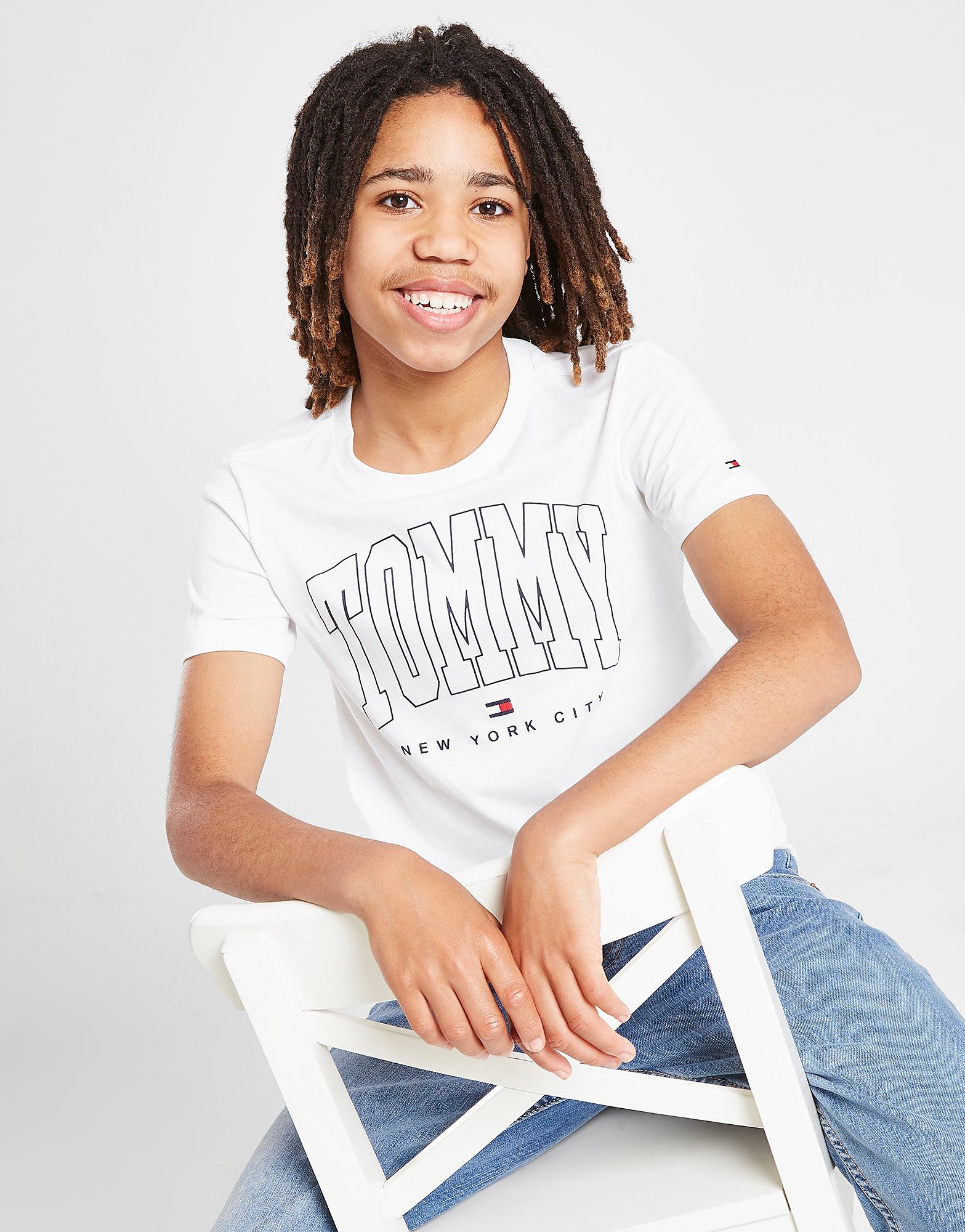 

Tommy Hilfiger Varsity Print T-Shirt Junior - White - Kids, White