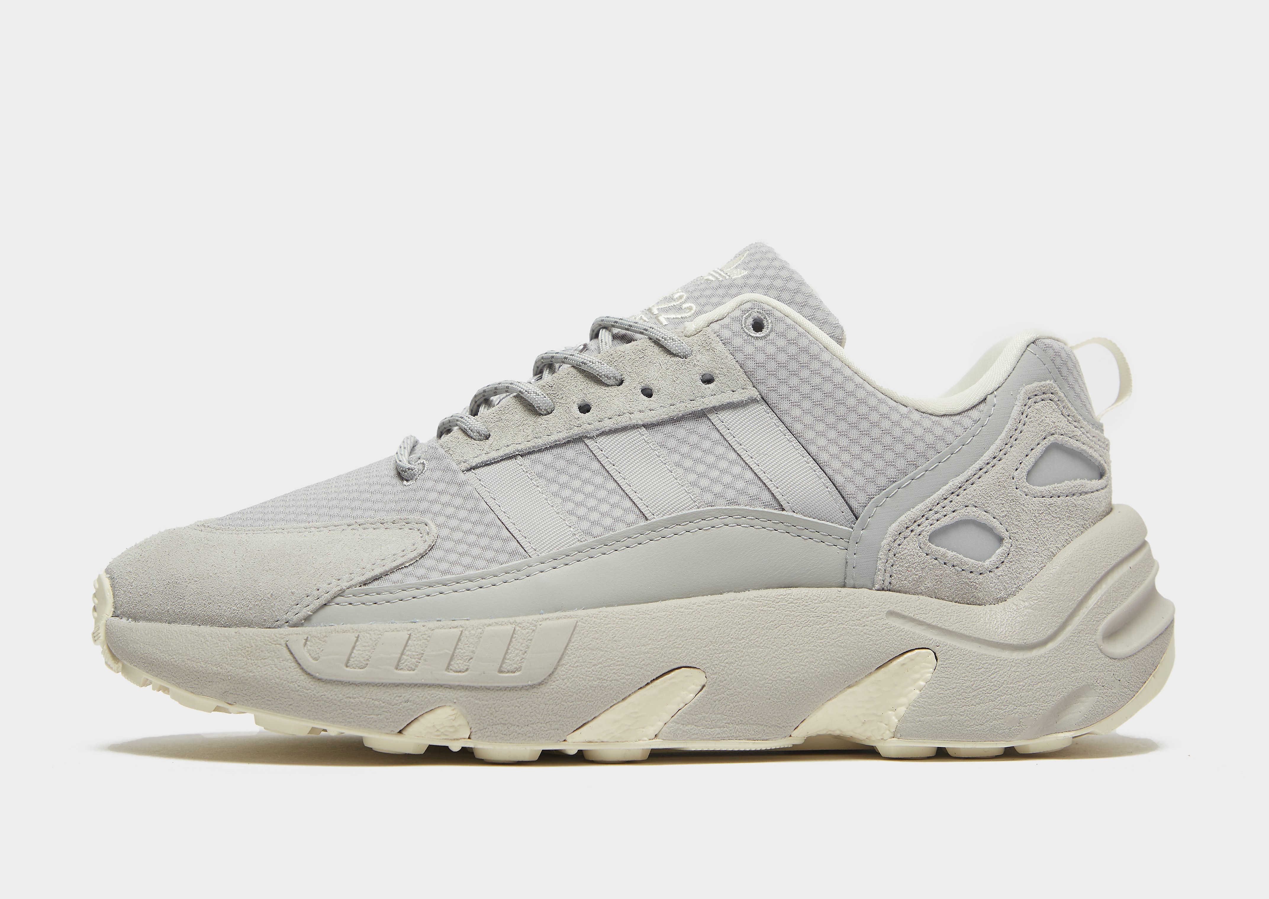 

adidas Originals ZX22 - Grey Two / Grey Two / Cream White - Mens, Grey Two / Grey Two / Cream White