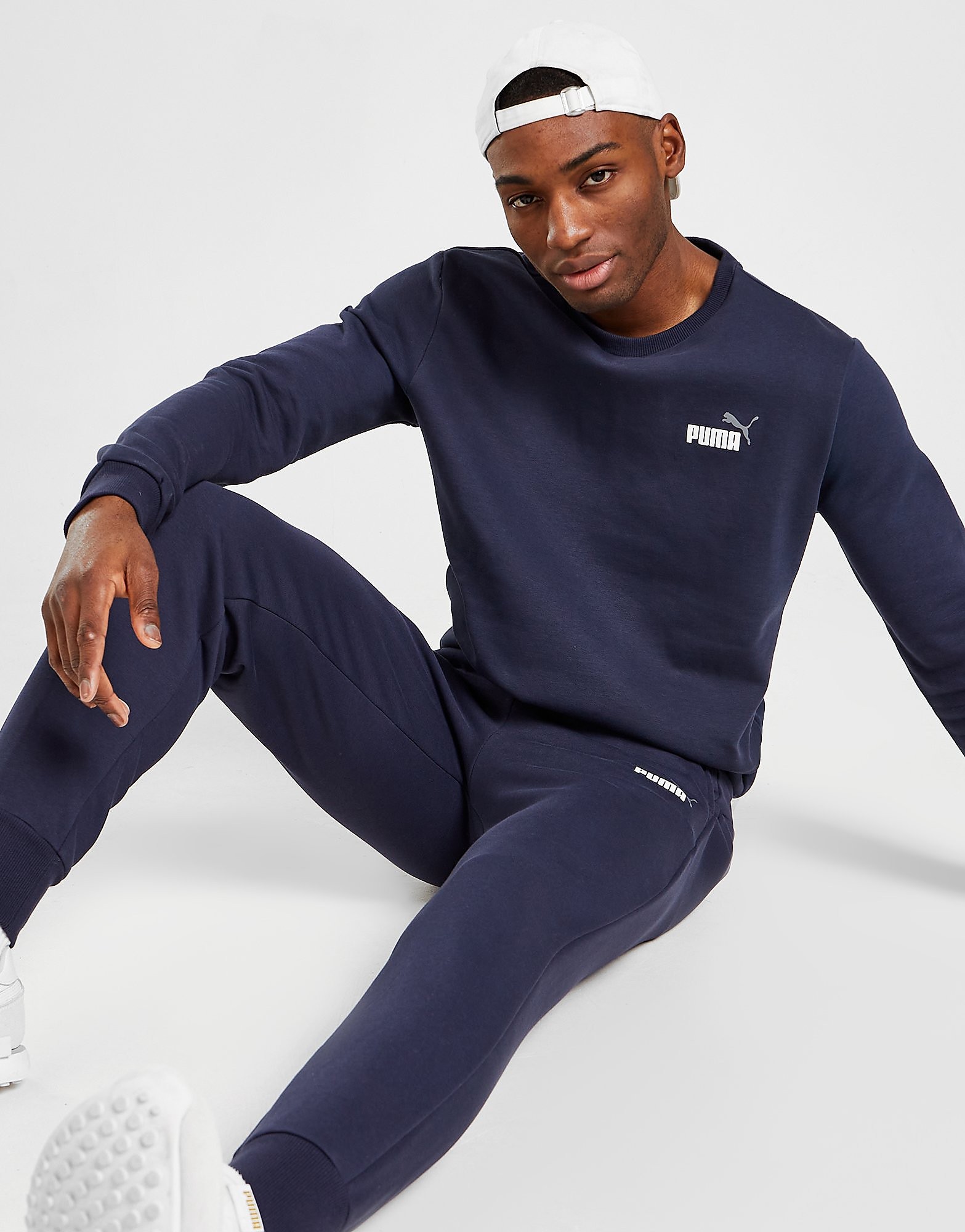 

Puma Core Small Logo Crew Sweatshirt - Only at JD - Blue - Mens, Blue
