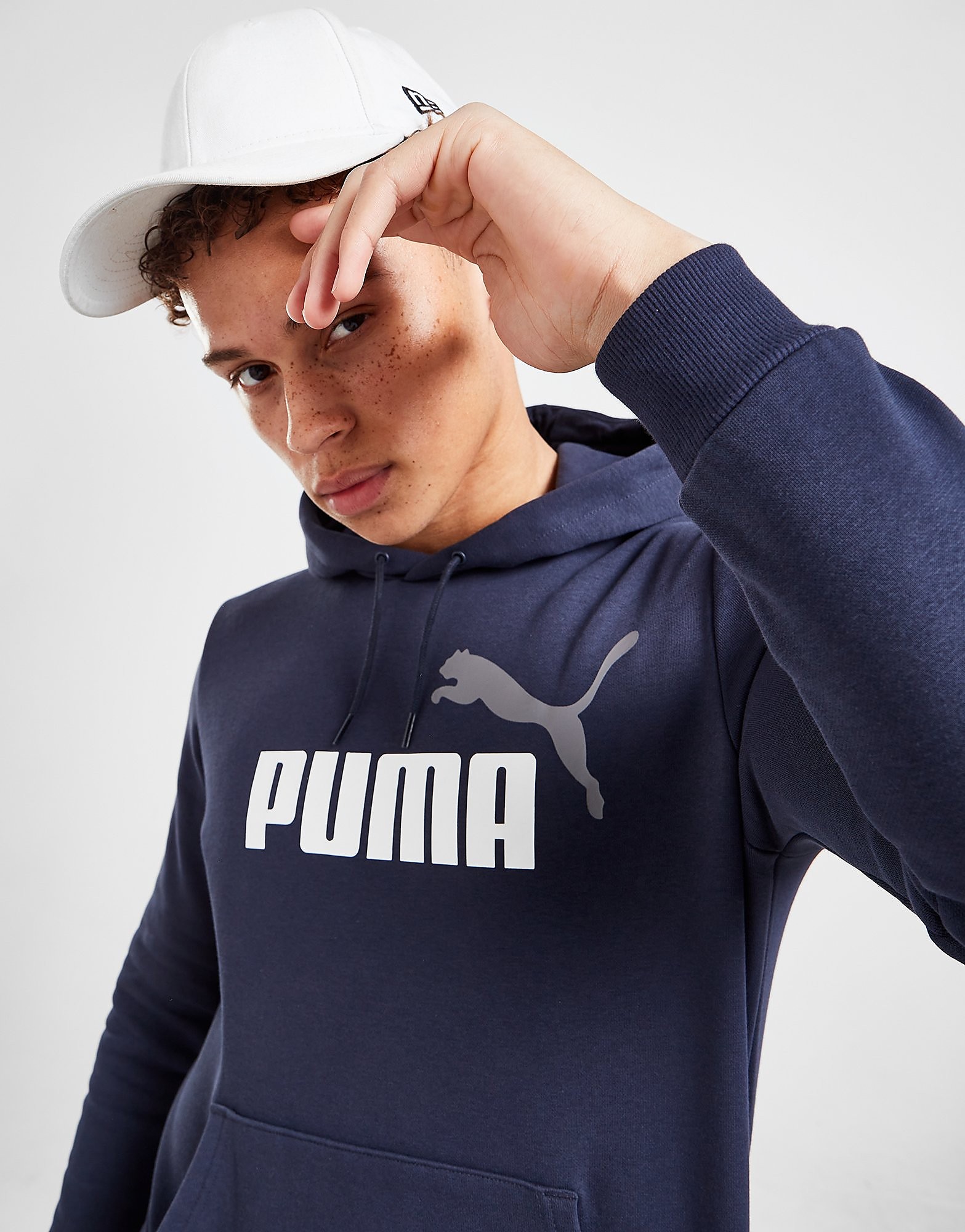 

Puma Core Large Logo Overhead Hoodie - Only at JD - Navy - Mens, Navy