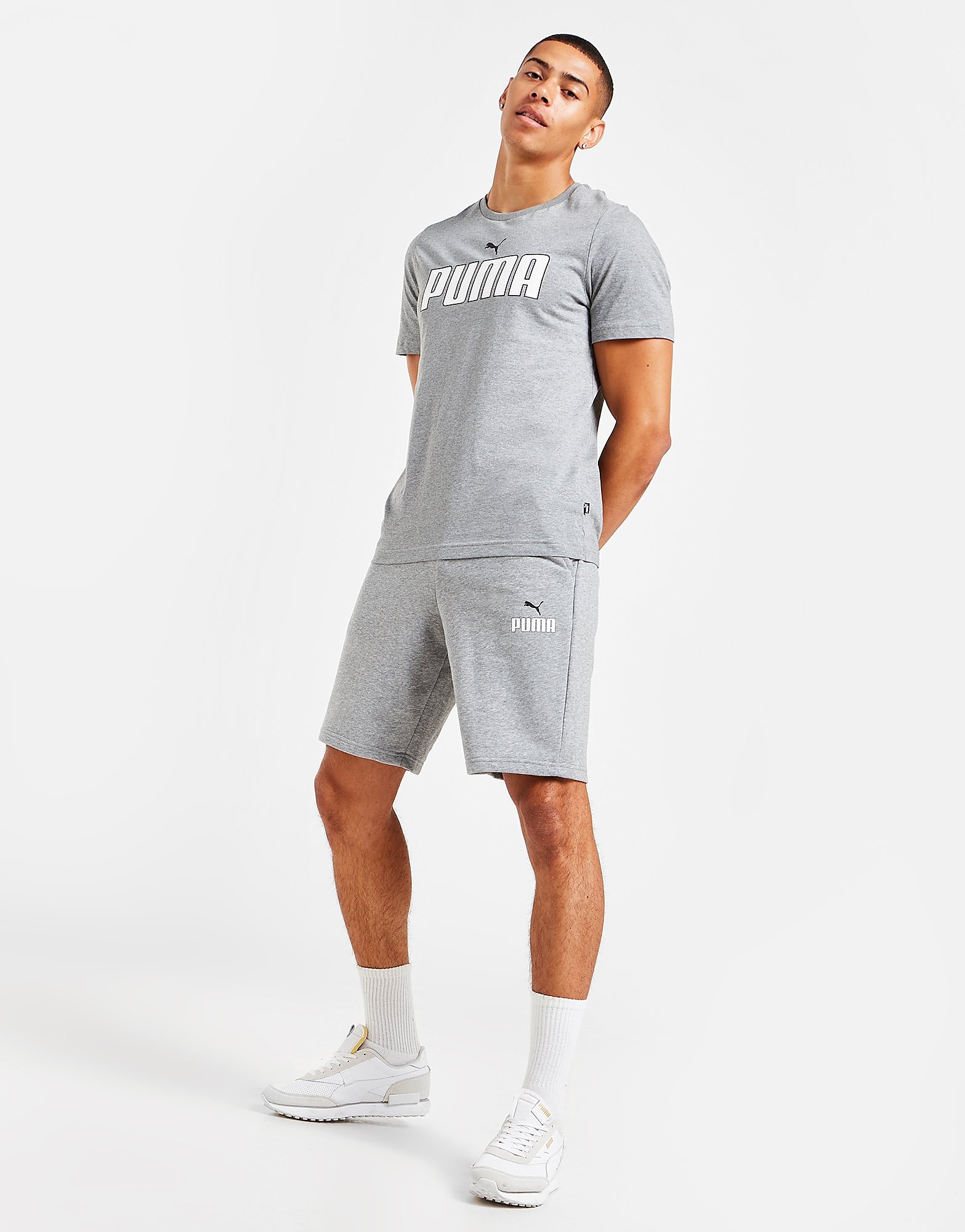 

Puma New Logo Shorts - Only at JD - Grey - Mens, Grey
