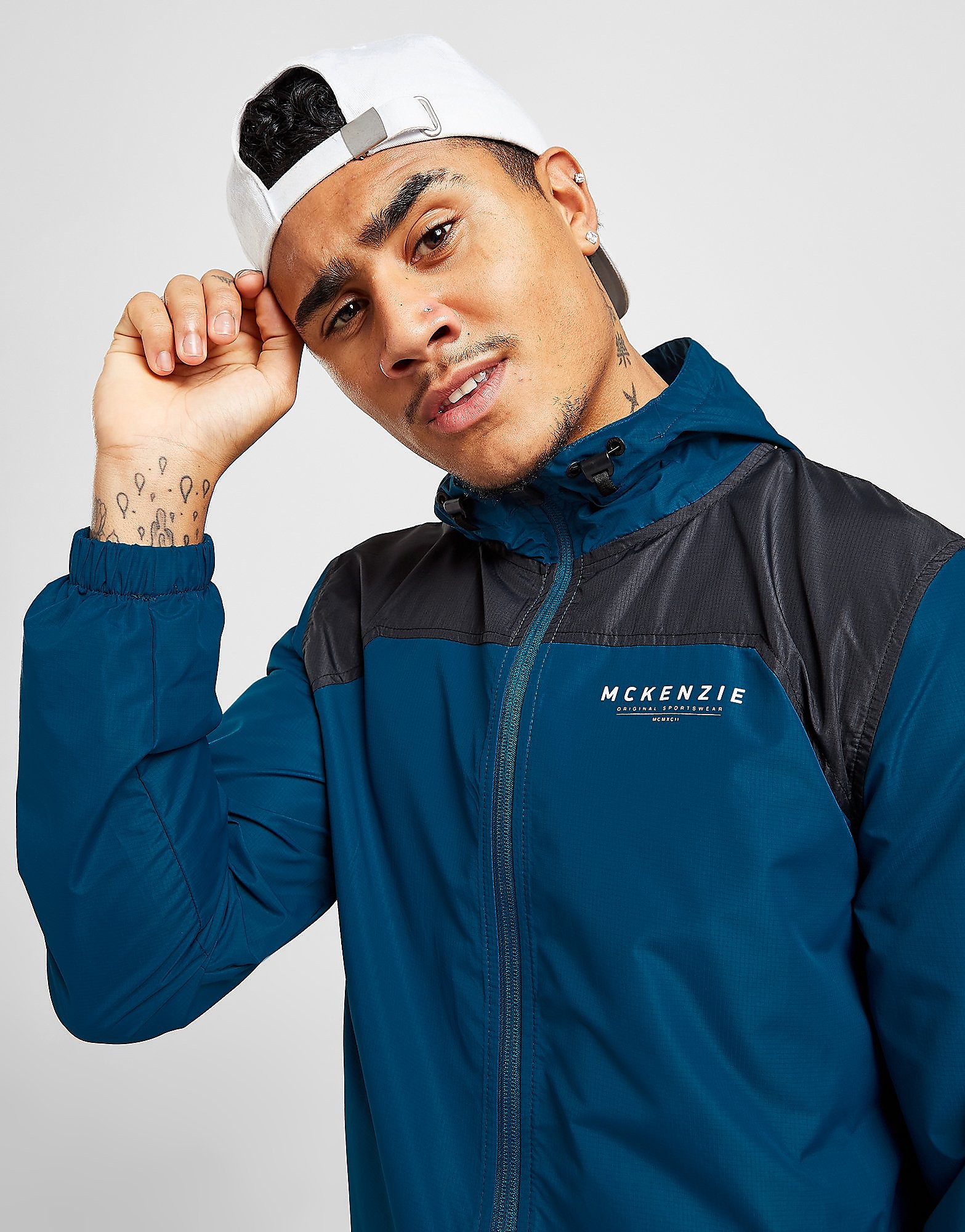 

McKenzie Pannier Lightweight Packable Jacket - Only at JD - Blue - Mens, Blue