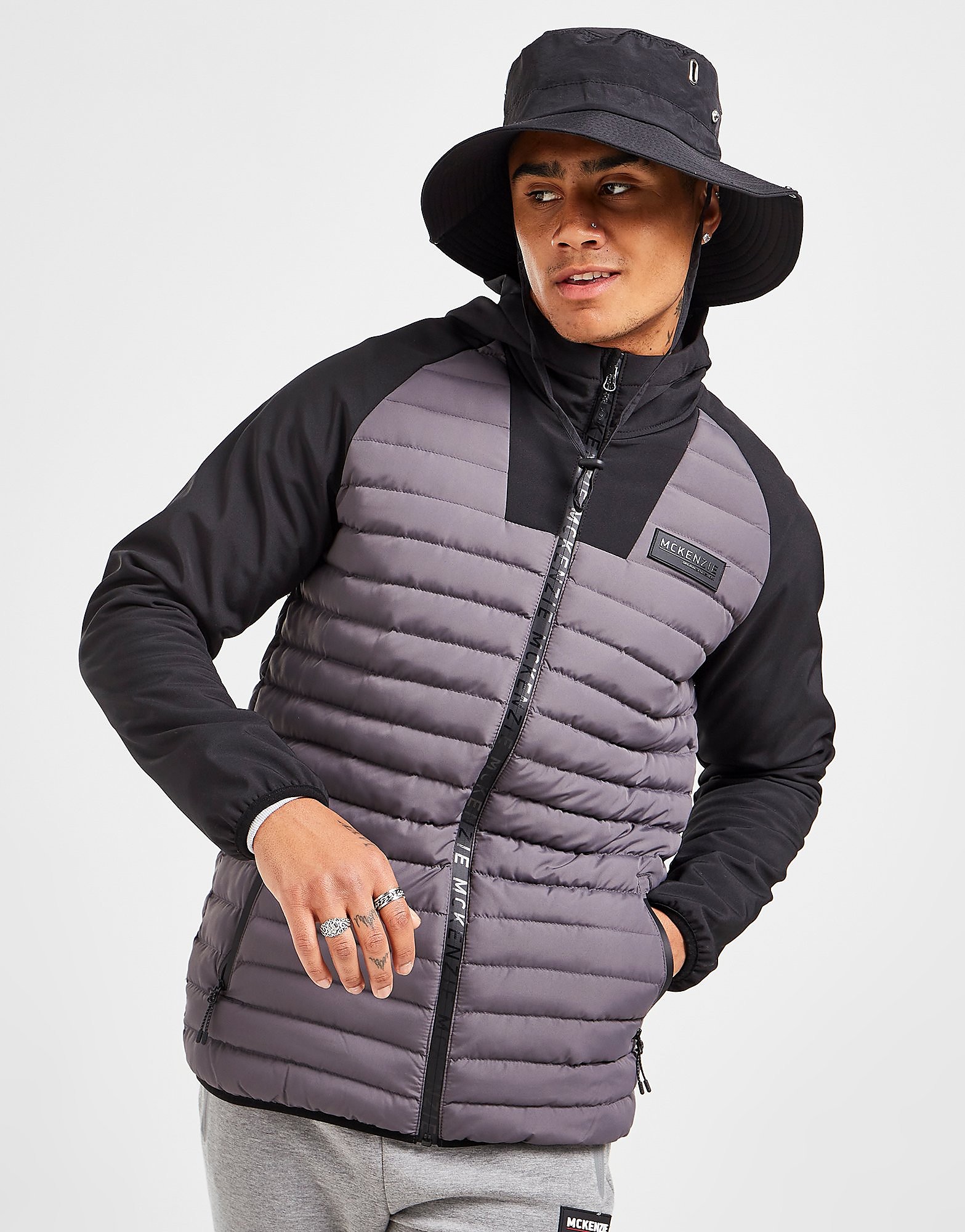 

McKenzie Riser Hybrid Jacket - Only at JD - Grey/BP/BLK - Mens, Grey/BP/BLK