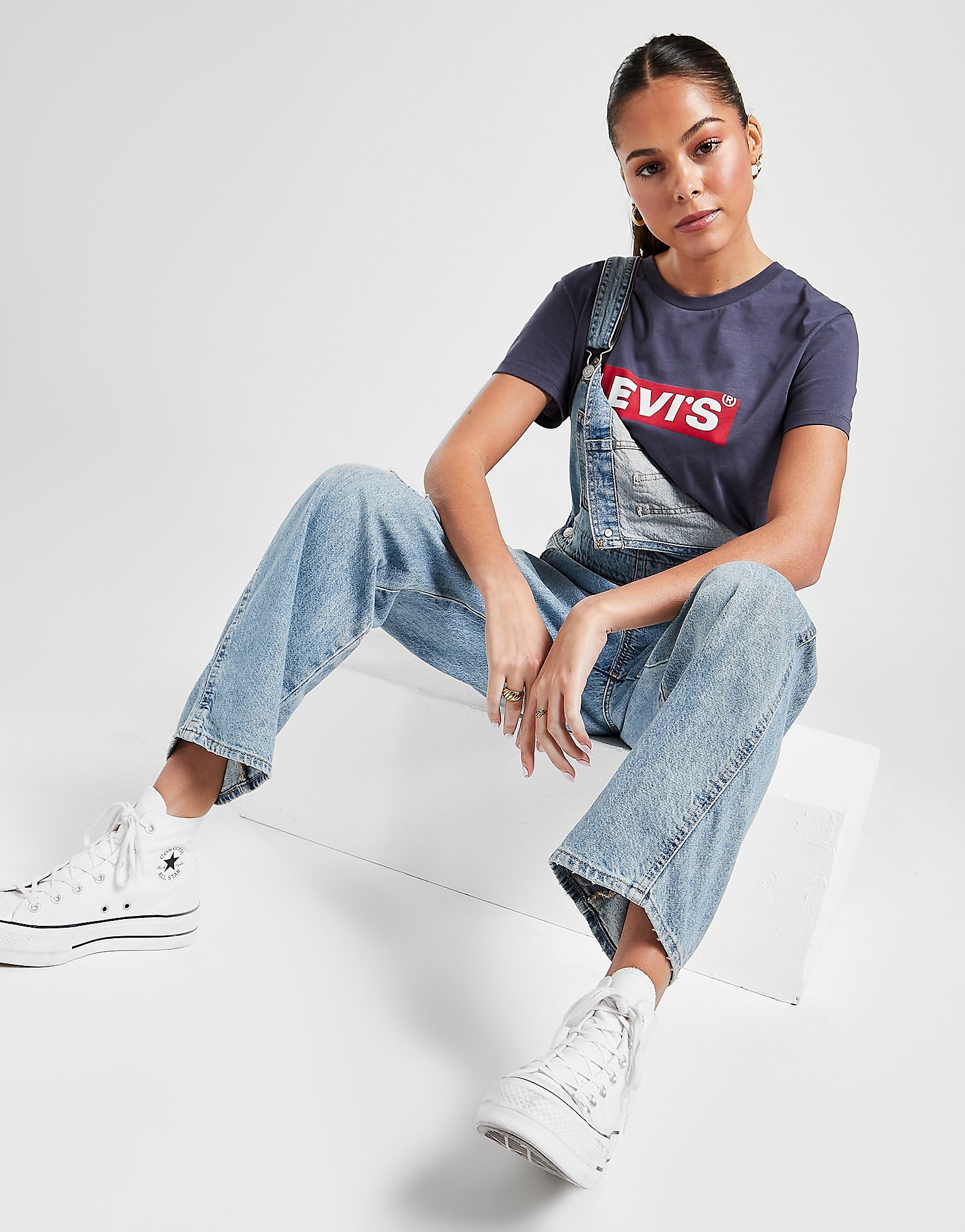 

Levis Box Tab T-Shirt - Blue - Womens, Blue