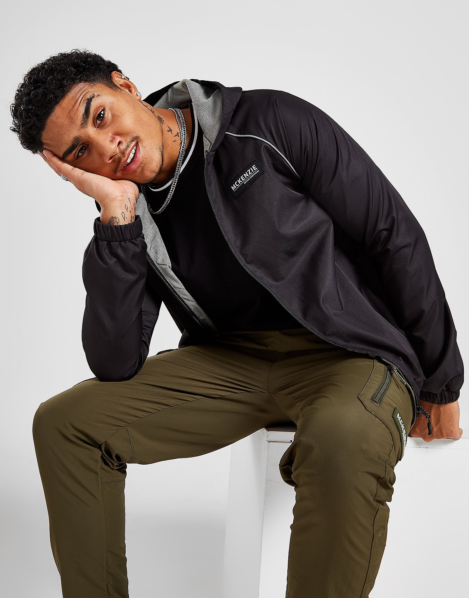 McKenzie King Full Zip Hoodie - Only at JD - Black - Mens, Black