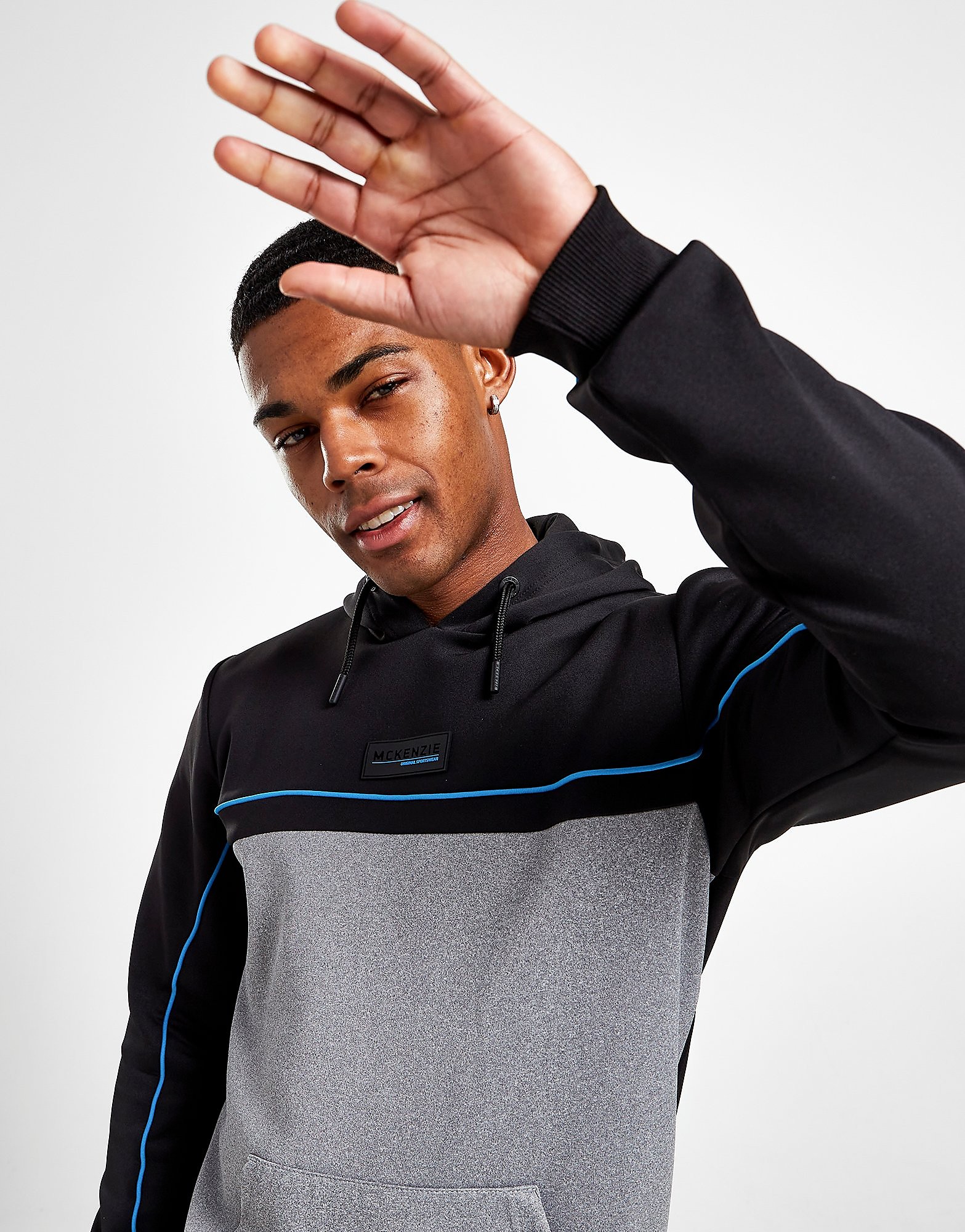 

McKenzie Adam Poly Overhead Hoodie - Only at JD - Black - Mens, Black