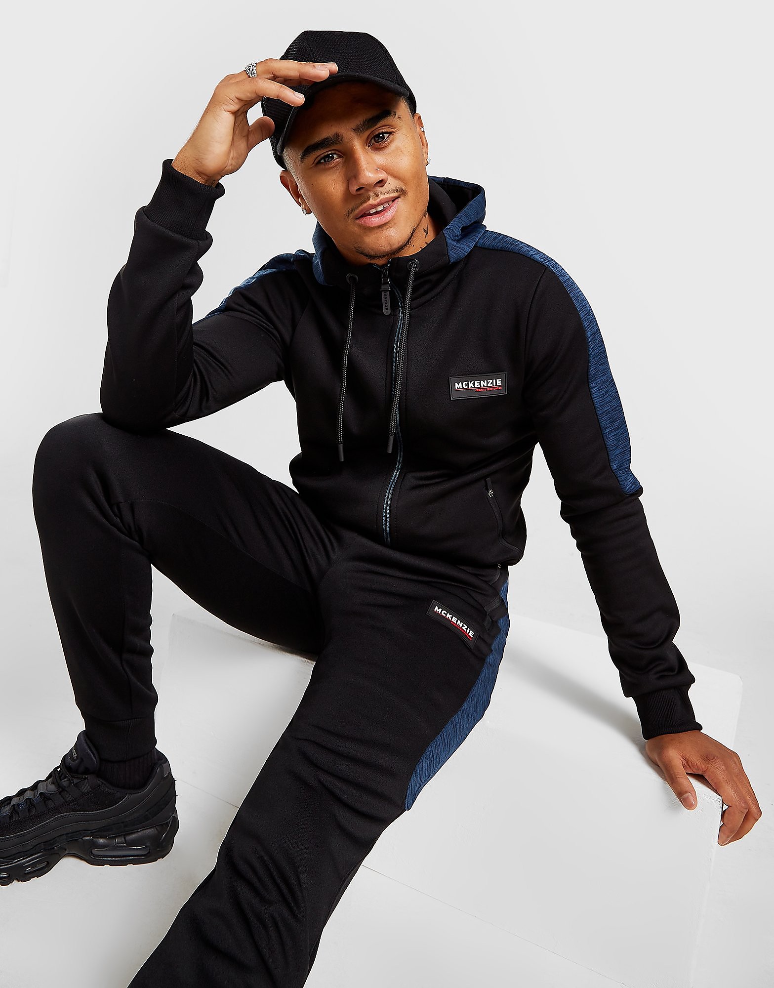 

McKenzie Duke Poly Full Zip Hoodie - Only at JD - Black - Mens, Black