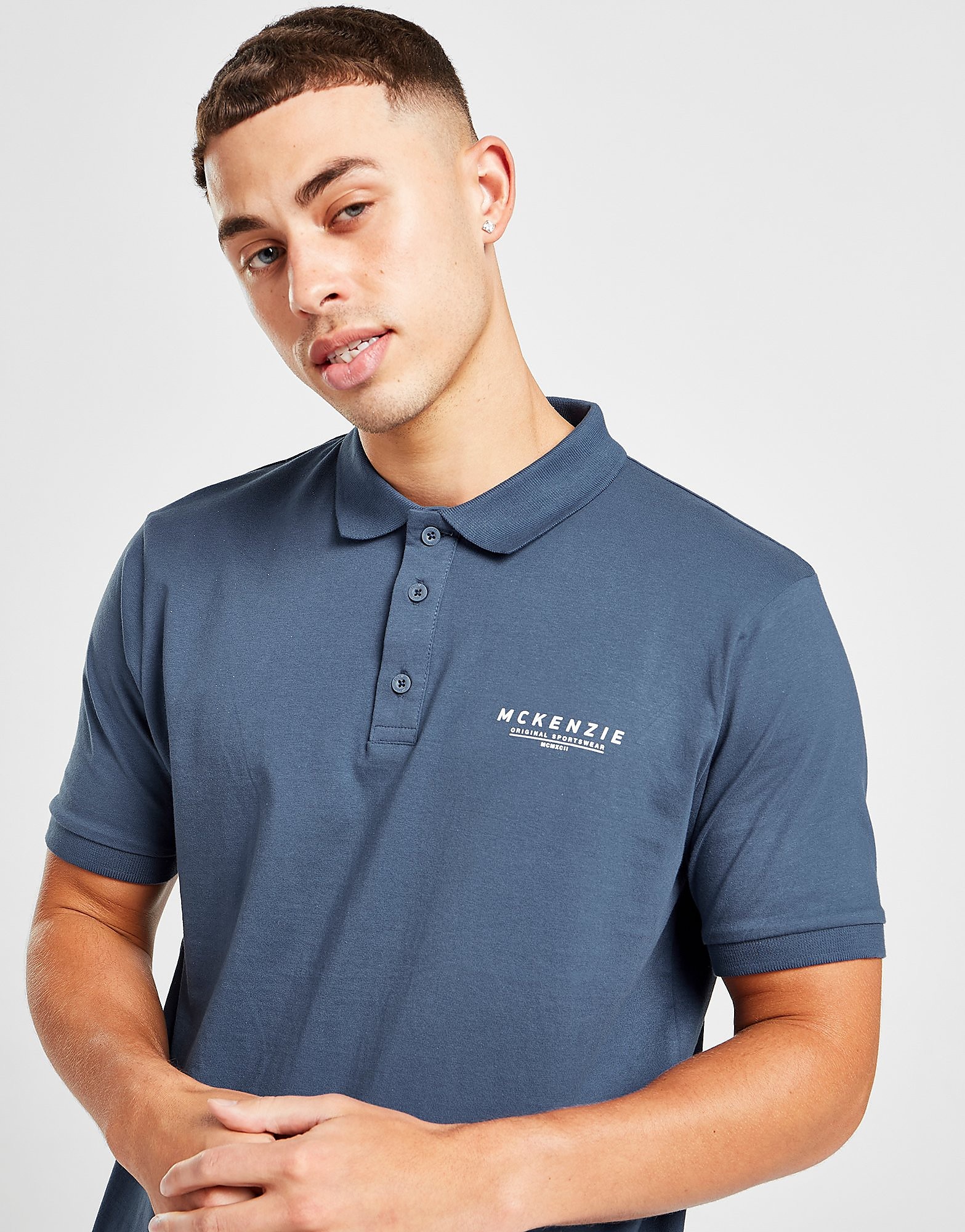 

McKenzie Essential Polo Shirt - Only at JD - Blue - Mens, Blue